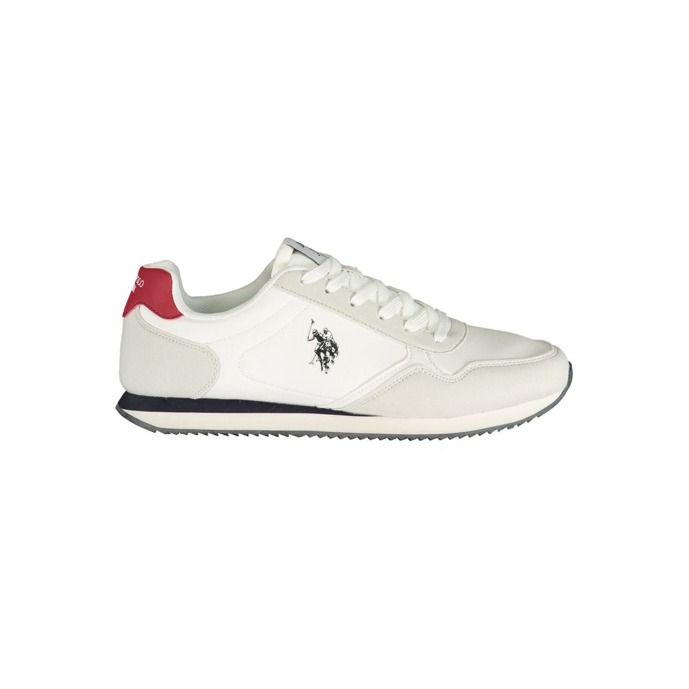 U.S. POLO ASSN. Witte Polyurethaan Heren Sneaker