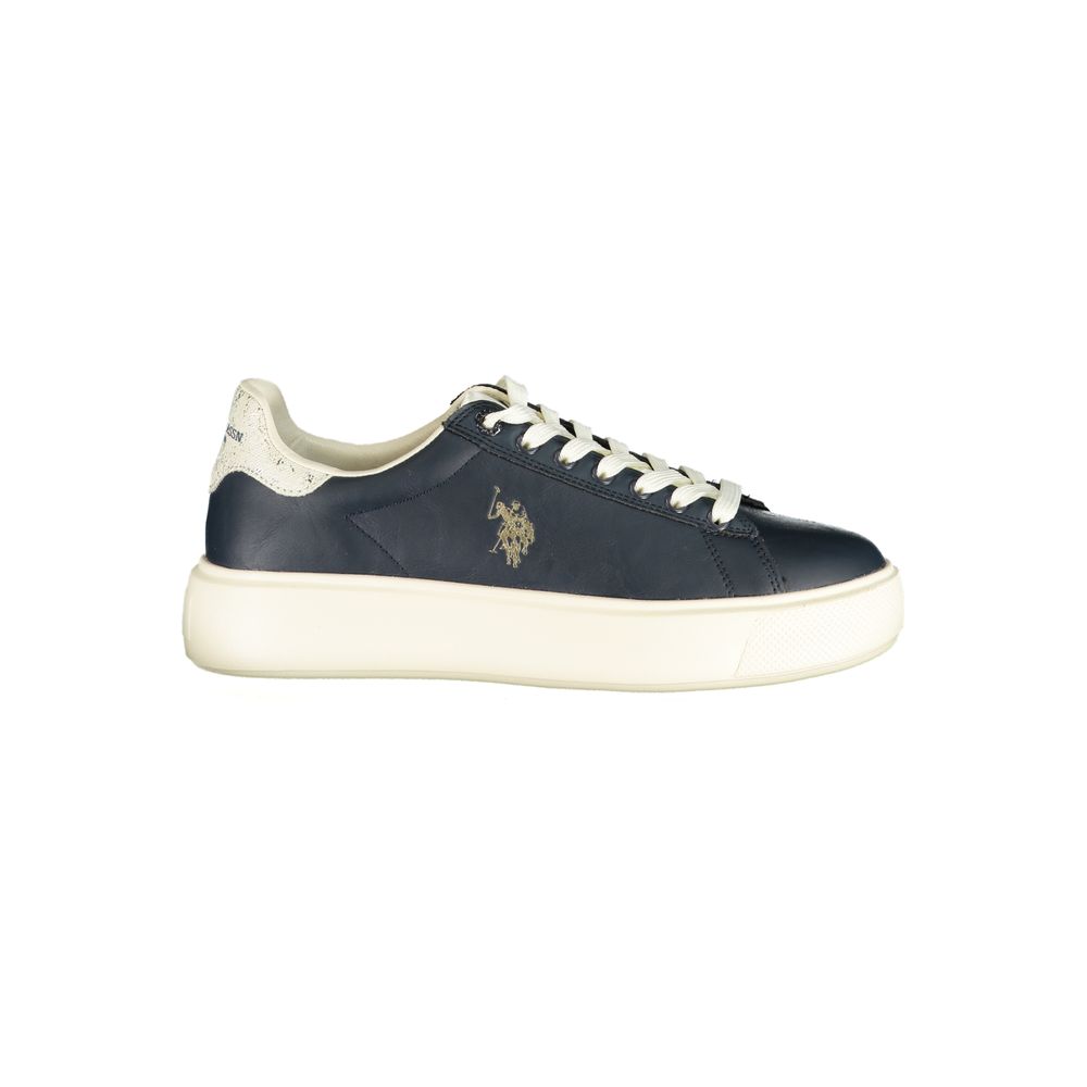 U.S. POLO ASSN. Blauwe polyurethaan damessneaker