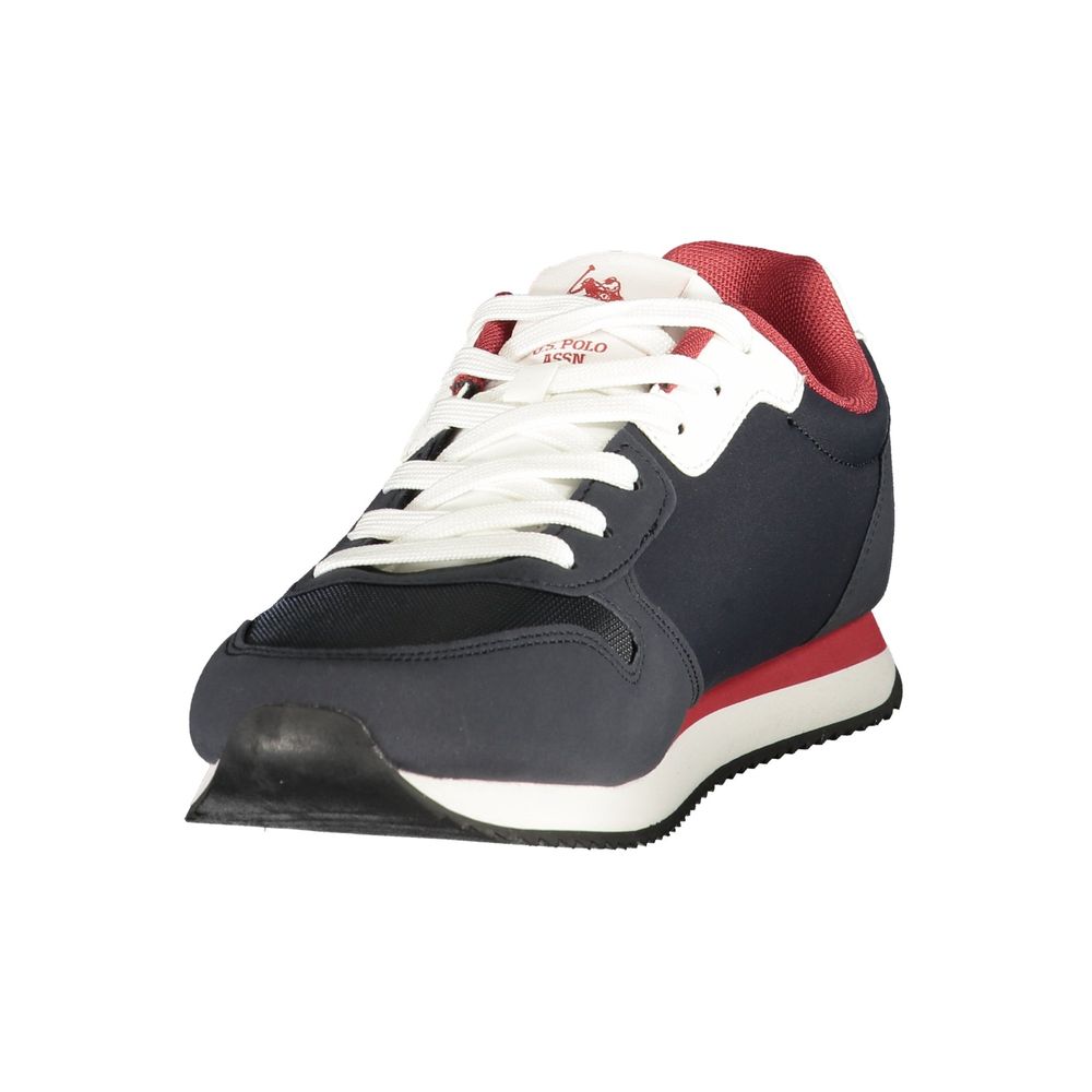 U.S. POLO ASSN. Blauwe polyurethaan herensneaker