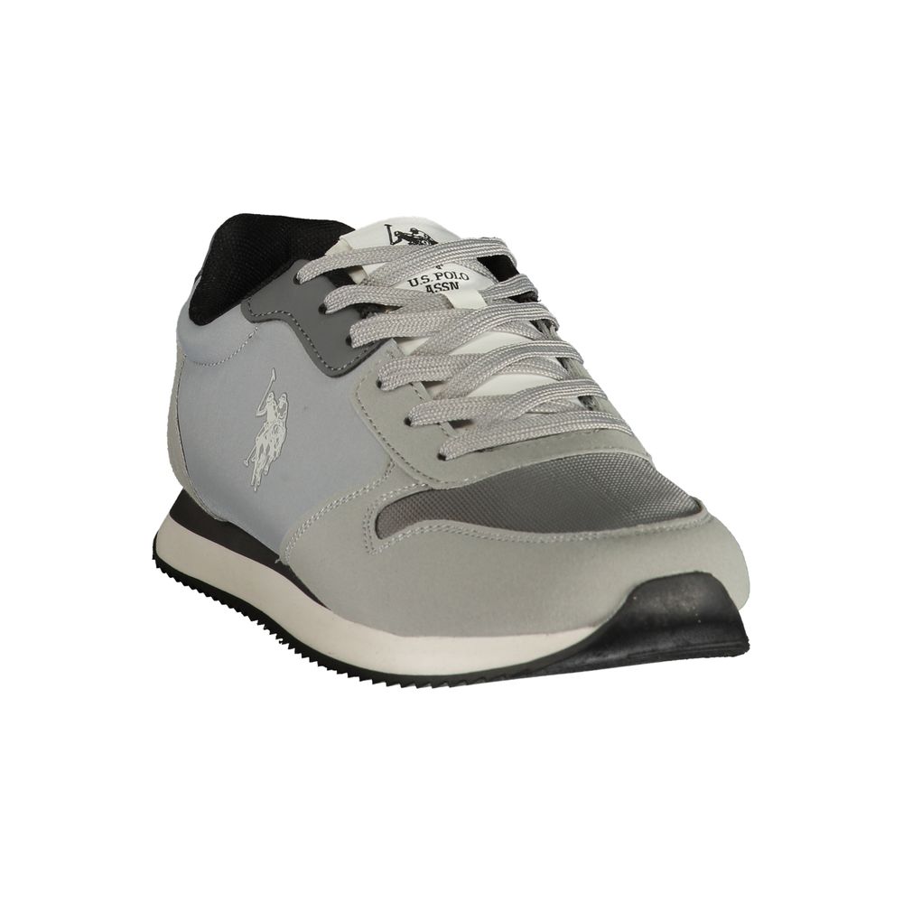 U.S. POLO ASSN. Donkergrijze polyurethaan herensneaker