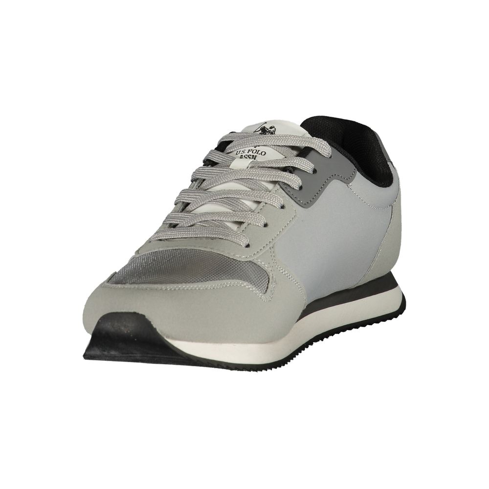 U.S. POLO ASSN. Donkergrijze polyurethaan herensneaker