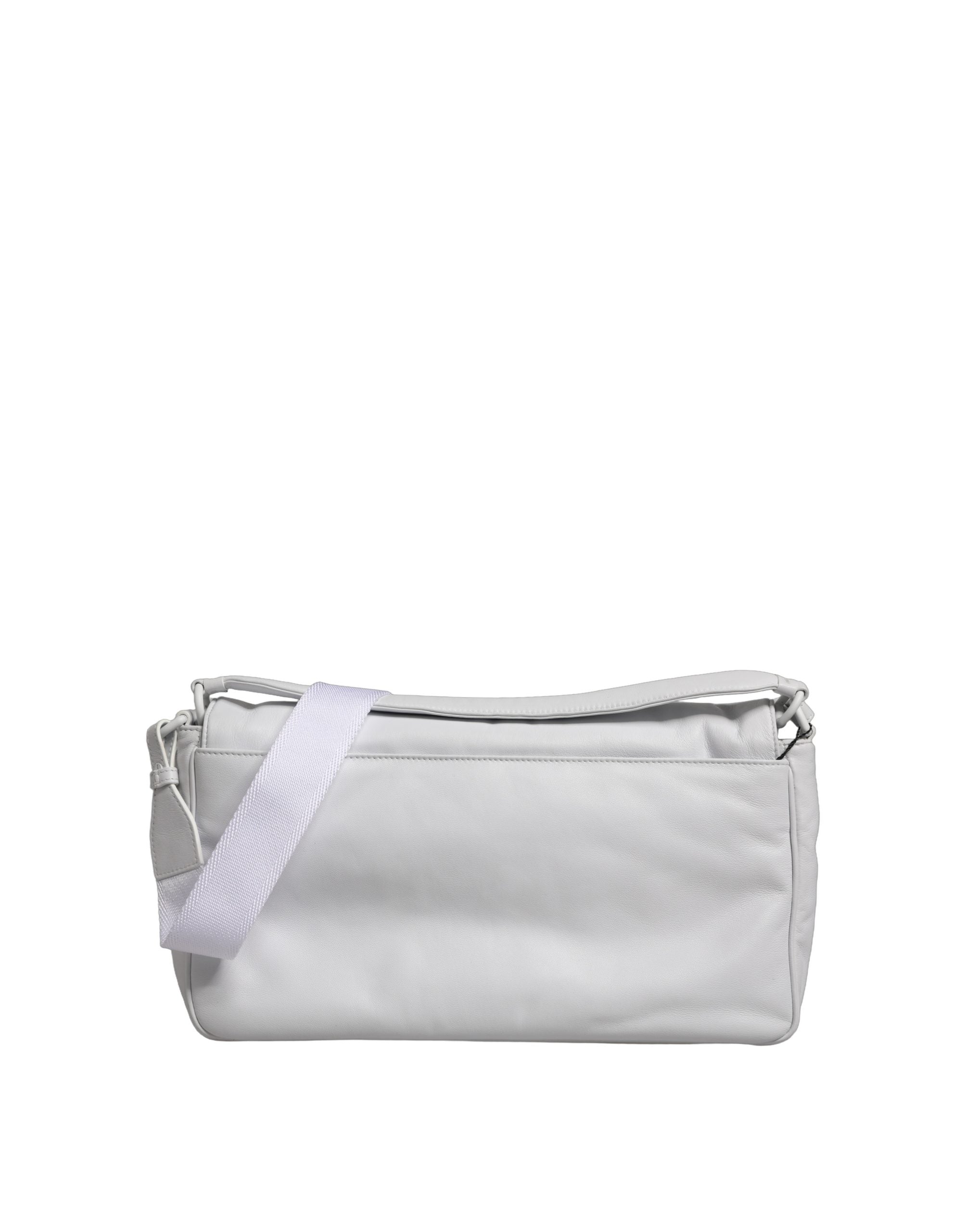 Dolce & Gabbana White Logo Plaque Crossbody Shoulder Bags Women Bag