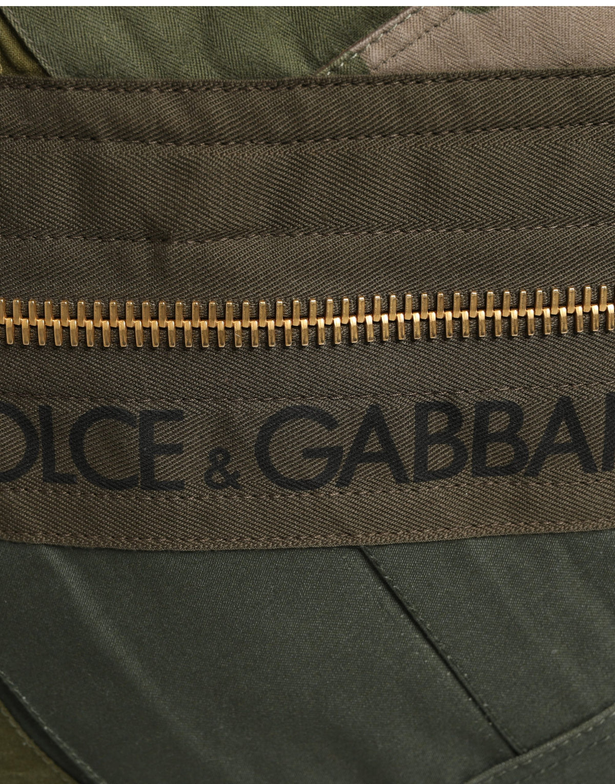 Dolce & Gabbana Military Green Patchwork Rugzak Herentas