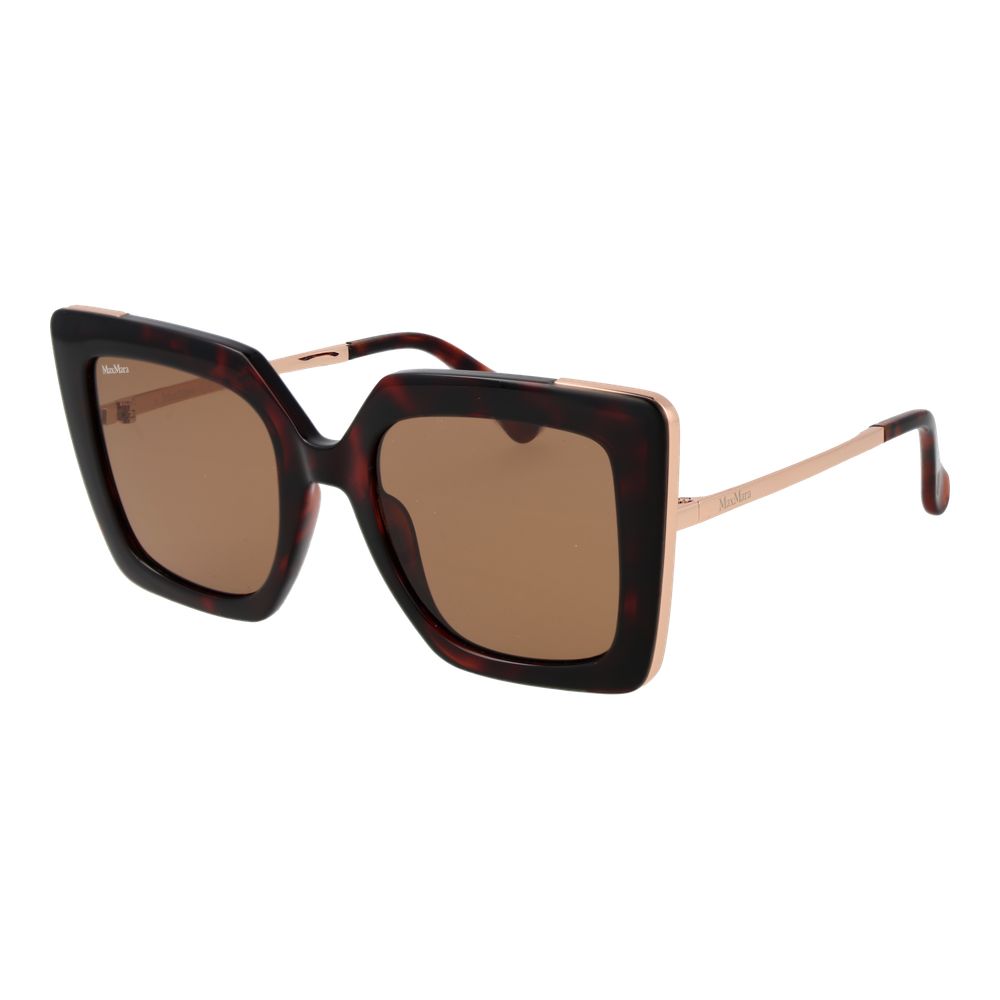 Max Mara bruine plastic zonnebril