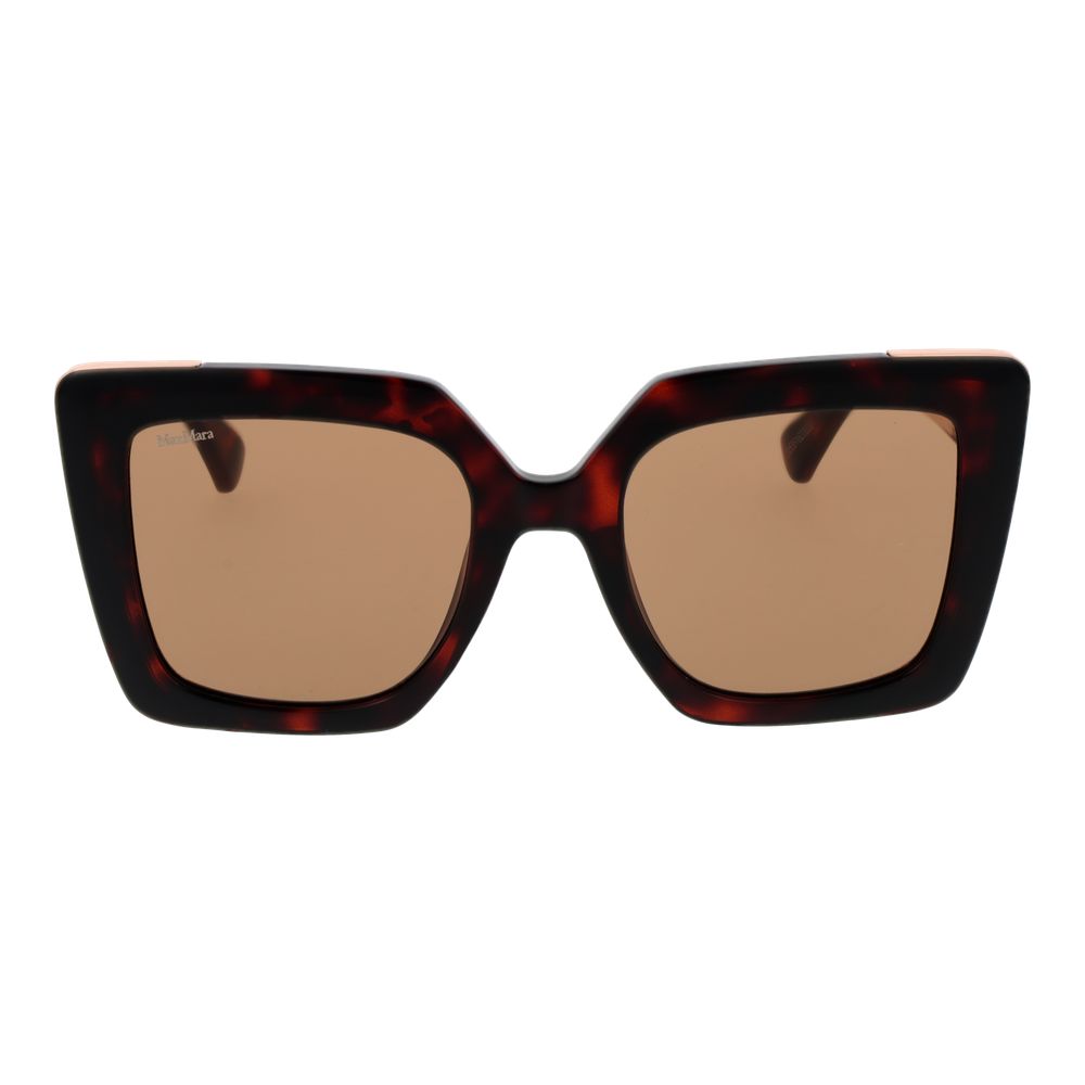 Max Mara bruine plastic zonnebril
