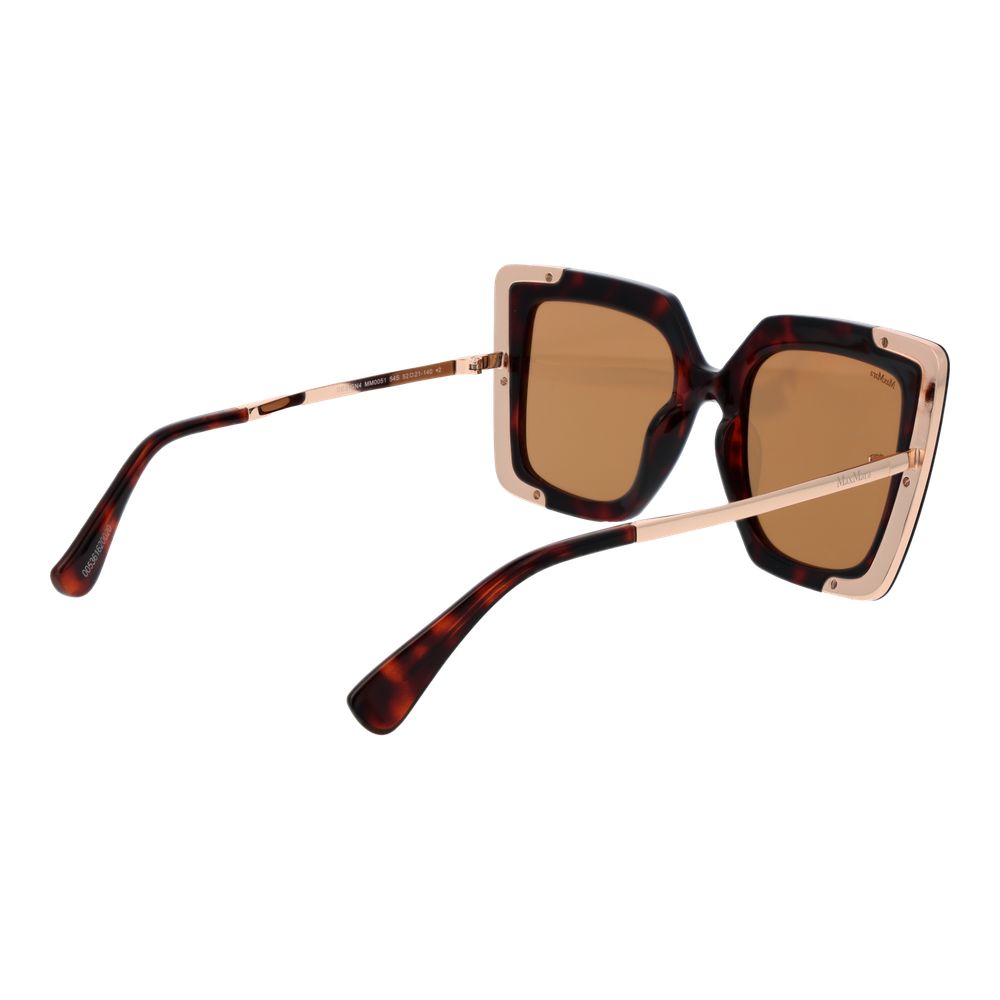 Max Mara bruine plastic zonnebril