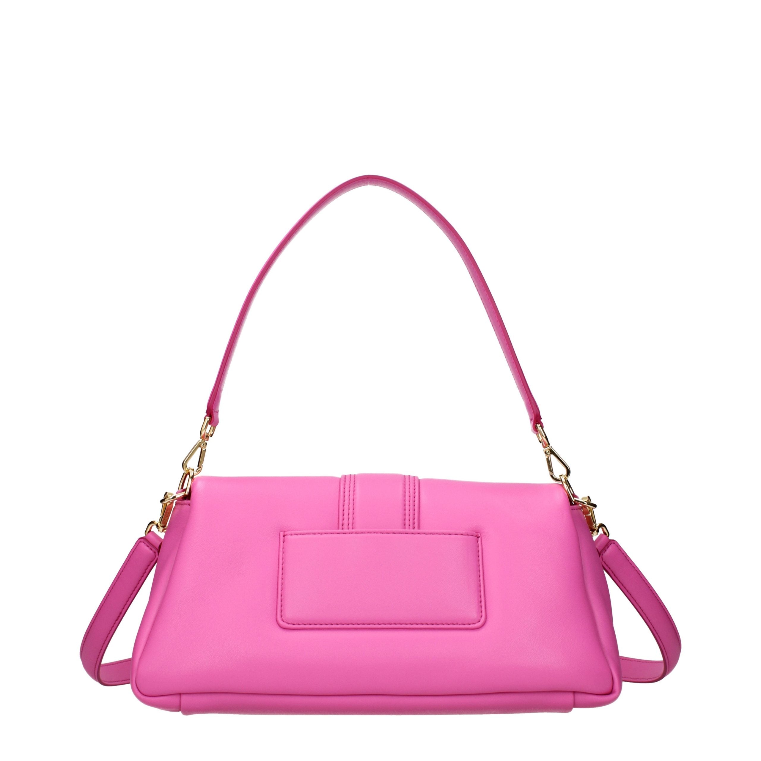 Sac à bandoulière en cuir rose Jacquemus