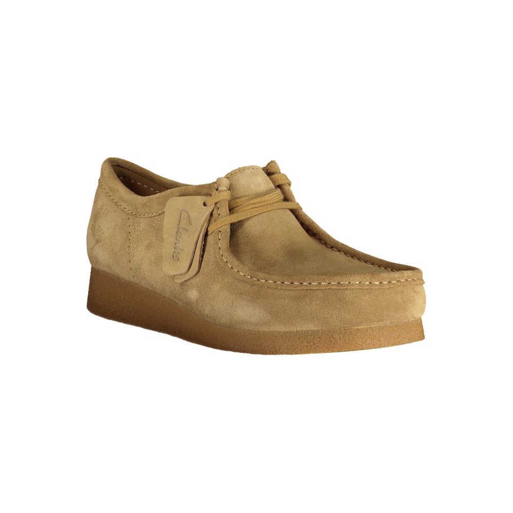 Clarks Beige Suede Men's Sneakers