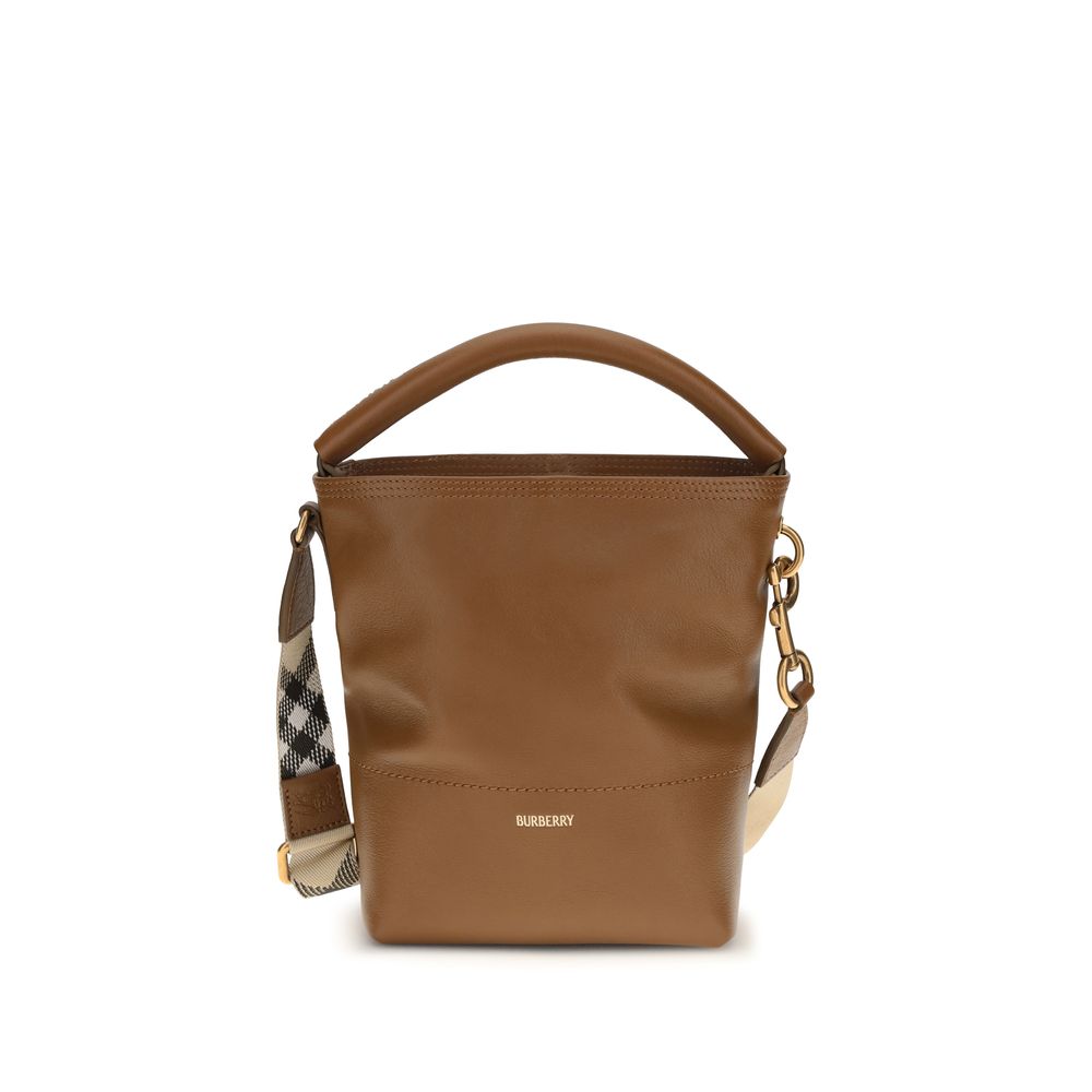 Burberry Bruine Kalfsleren Bos Taurus Backet Tas