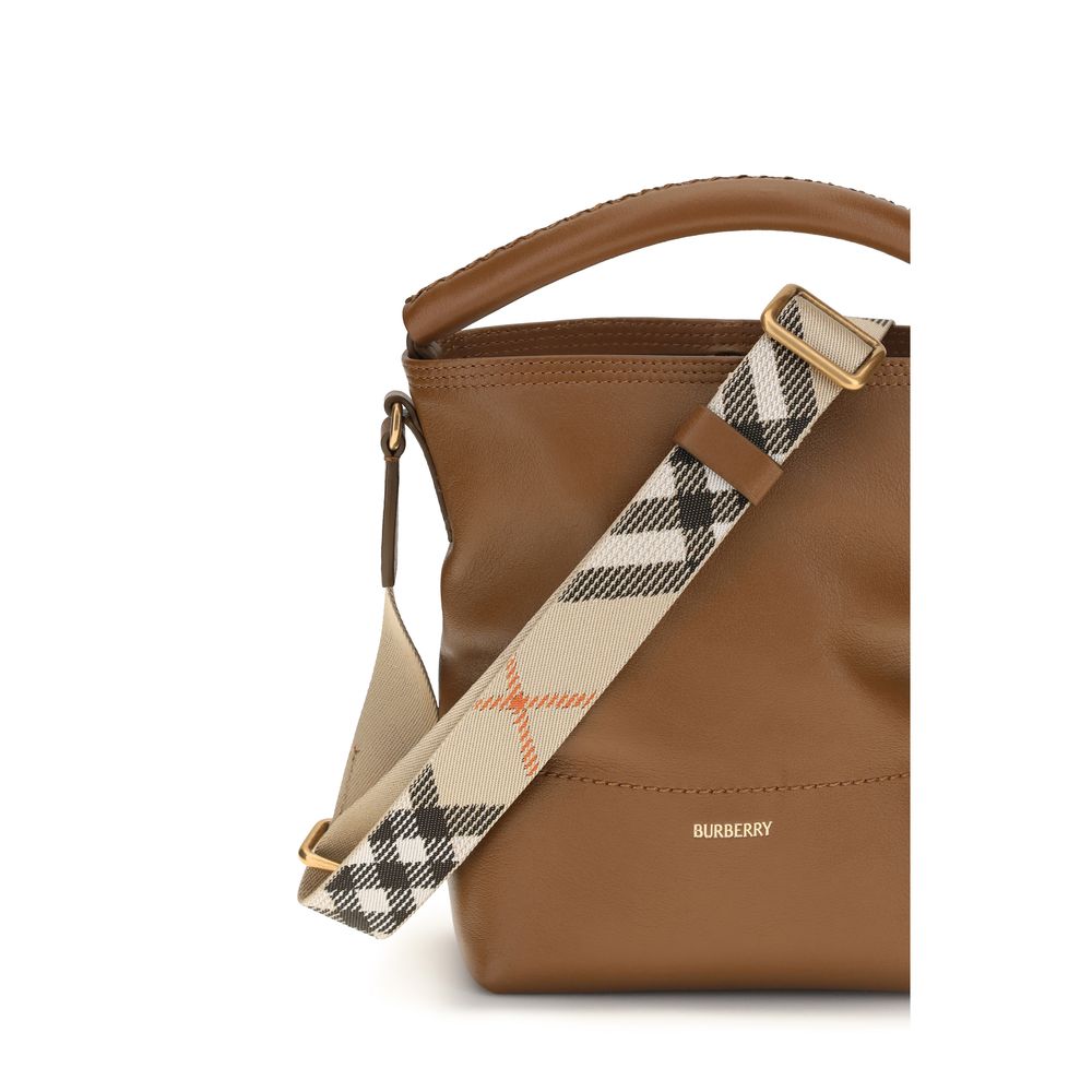 Burberry Bruine Kalfsleren Bos Taurus Backet Tas
