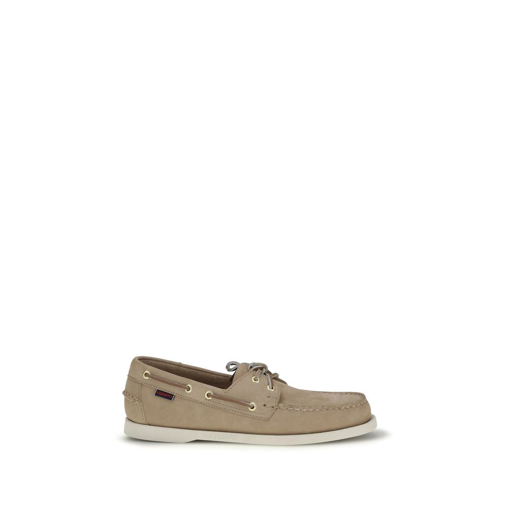 Sebago Beige Kalfsleren Bos Taurus Instappers