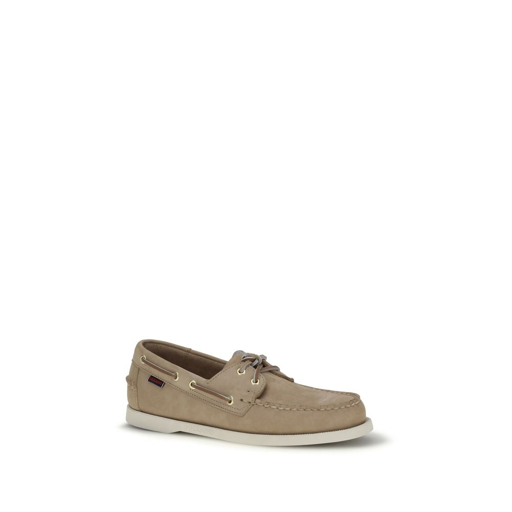Sebago Beige Kalfsleren Bos Taurus Instappers