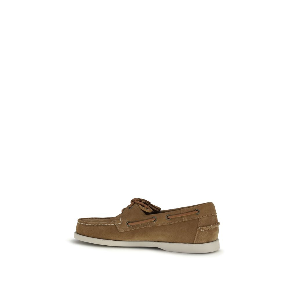 Mocassins à enfiler Sebago en cuir de veau marron Bos Taurus