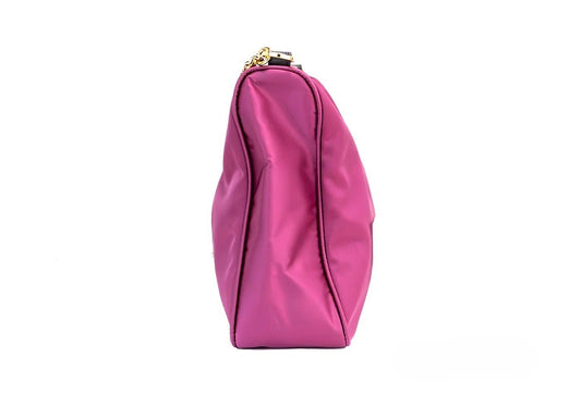 Versace Small Dahlia Nylon Fabric Medusa Pendant Crossbody Shoulder Bag