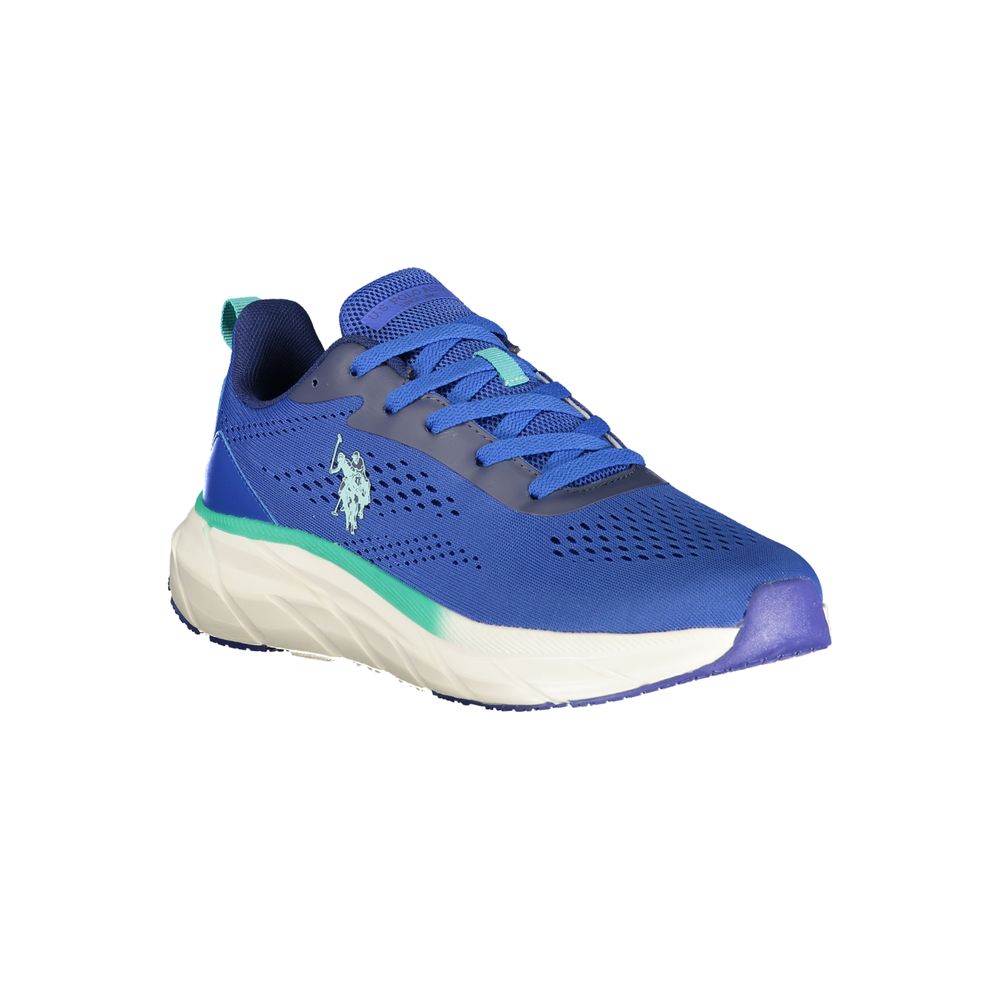 U.S. POLO ASSN. Blauwe polyurethaan sneakers voor heren