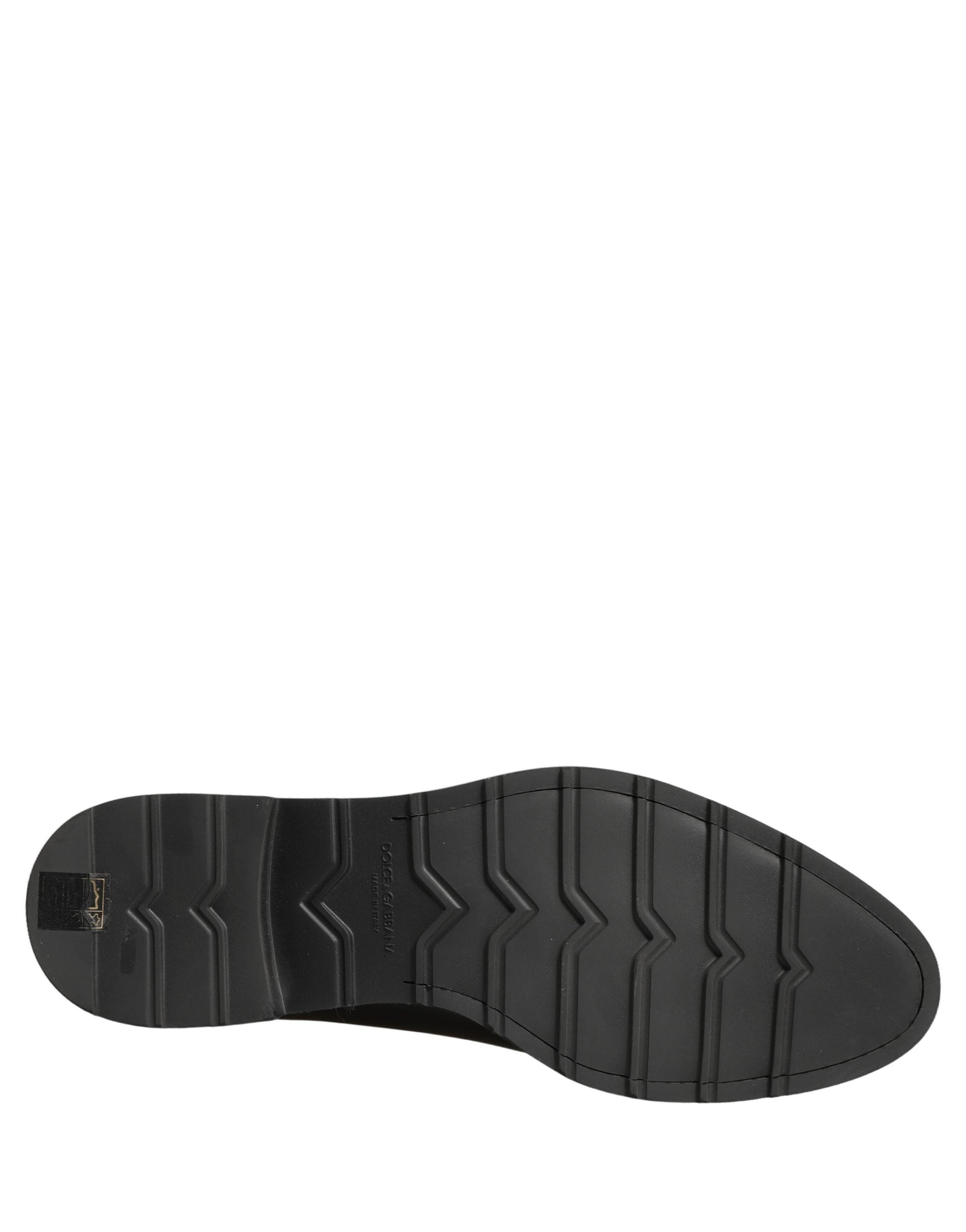 Dolce & Gabbana Zwarte Leren Heren Oxford Geklede Formele Schoenen