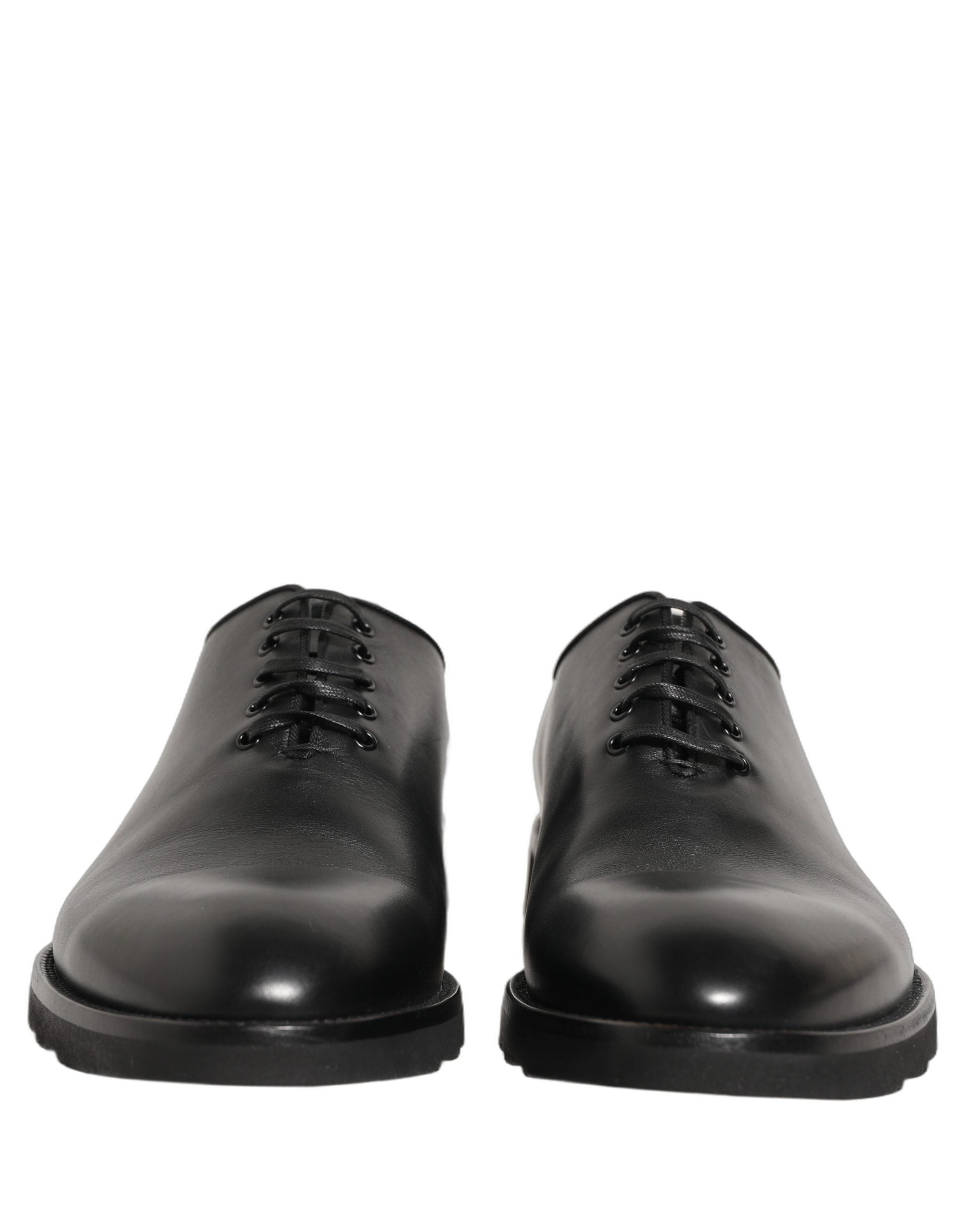 Dolce & Gabbana Zwarte Leren Heren Oxford Geklede Formele Schoenen