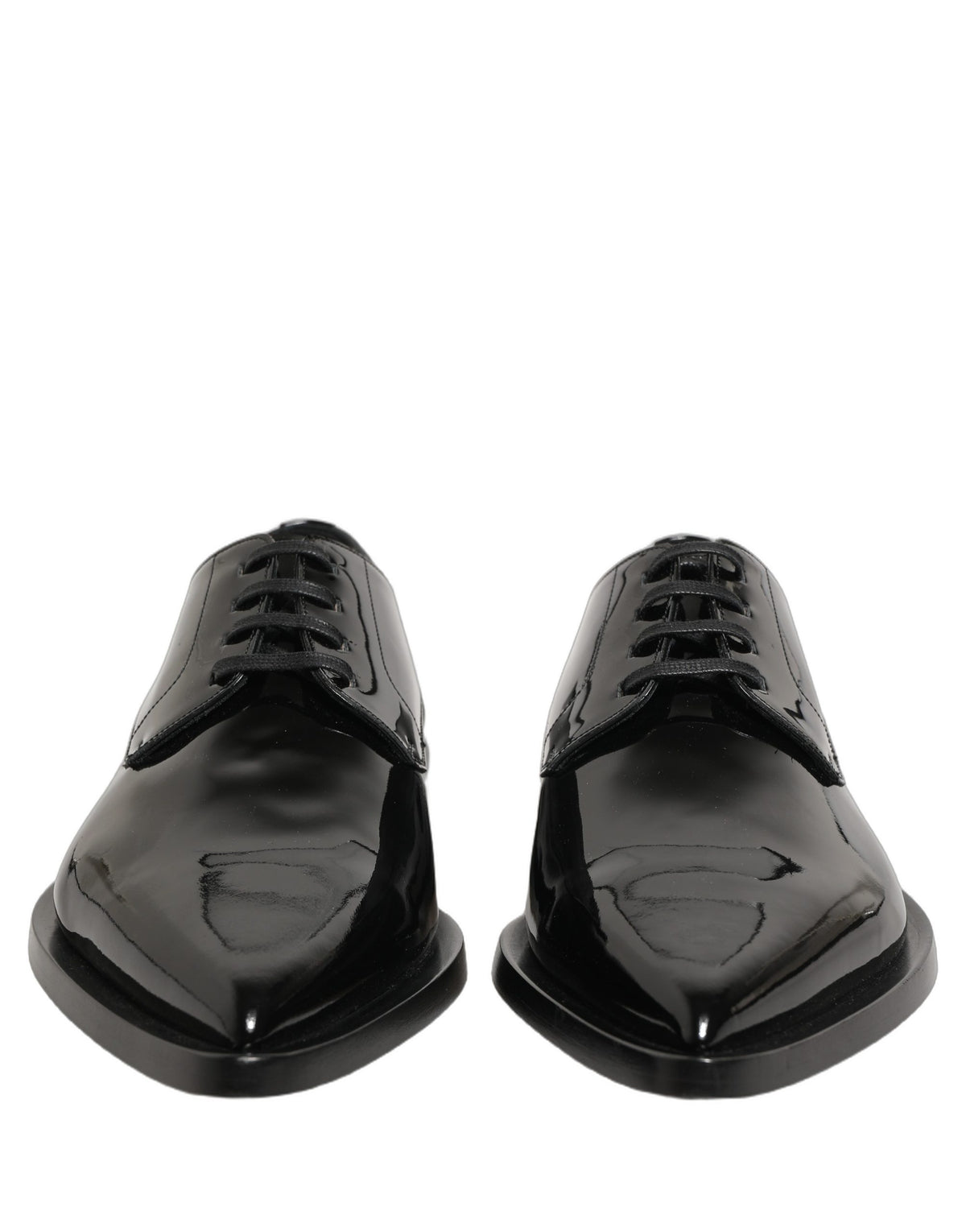 Dolce & Gabbana Black Leather Men's Derby Dress Formal Shoes