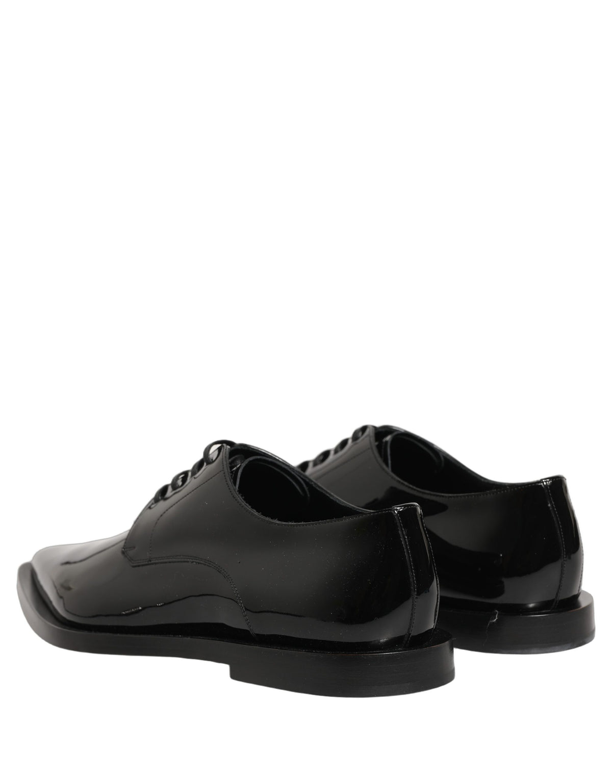 Dolce & Gabbana Black Leather Men's Derby Dress Formal Shoes