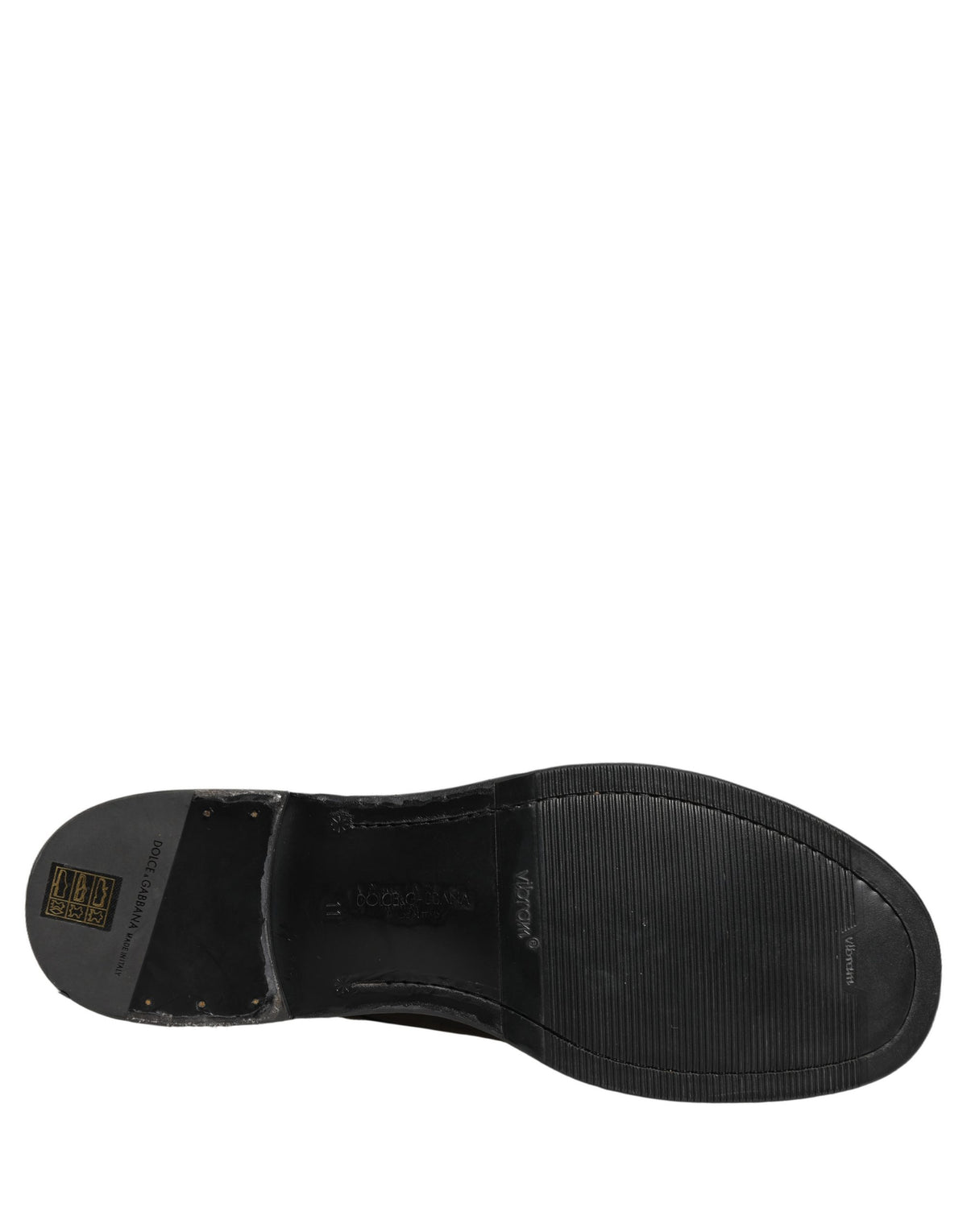 Dolce & Gabbana Zwarte Leren Veterschoenen Derby Geklede Herenschoenen