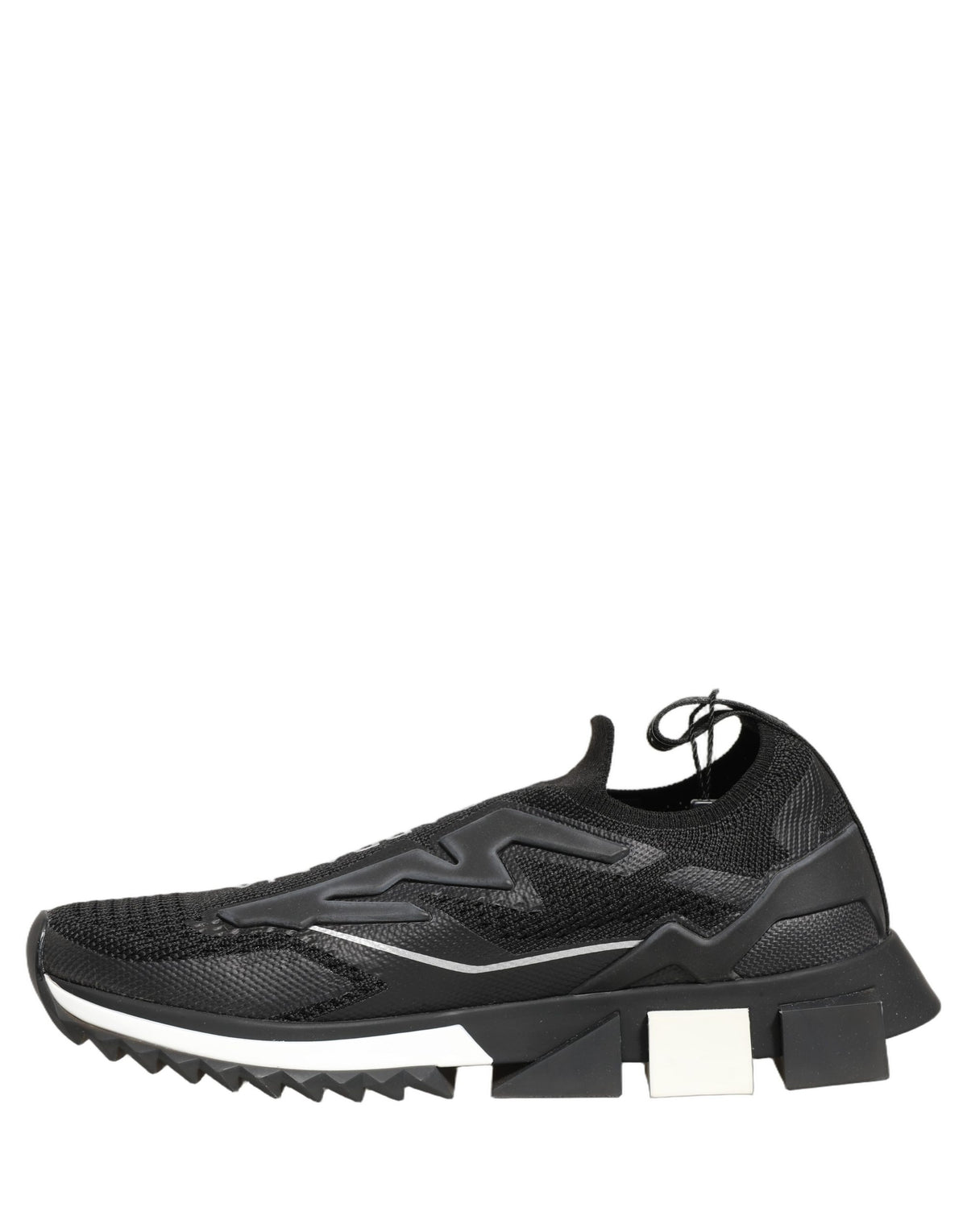 Dolce & Gabbana Zwart Witte Sorrento Instap-Logo Sneakers Schoenen