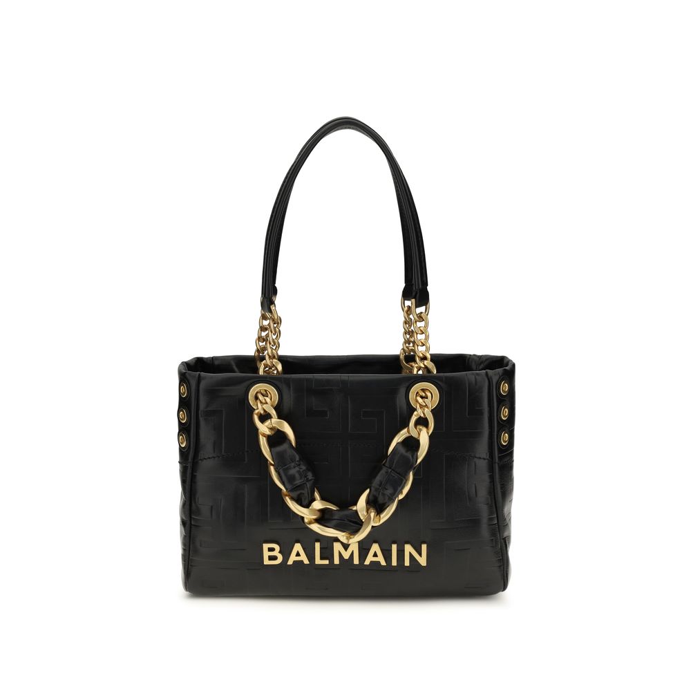 Balmain Zwarte Kalfsleren Bos Taurus Schoudertas