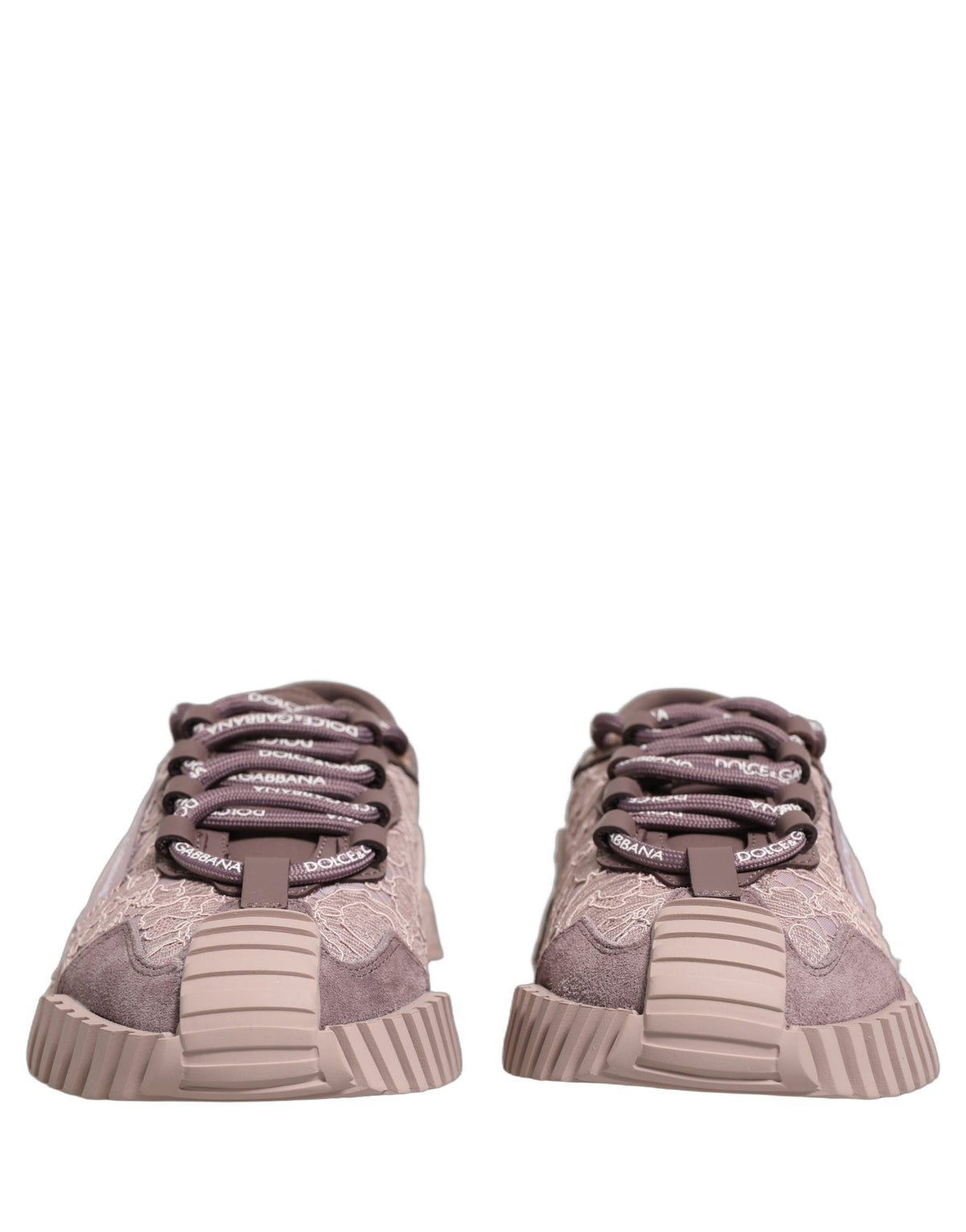 Roze Kanten NS1 Lage Sneaker Sportschoenen van Dolce & Gabbana