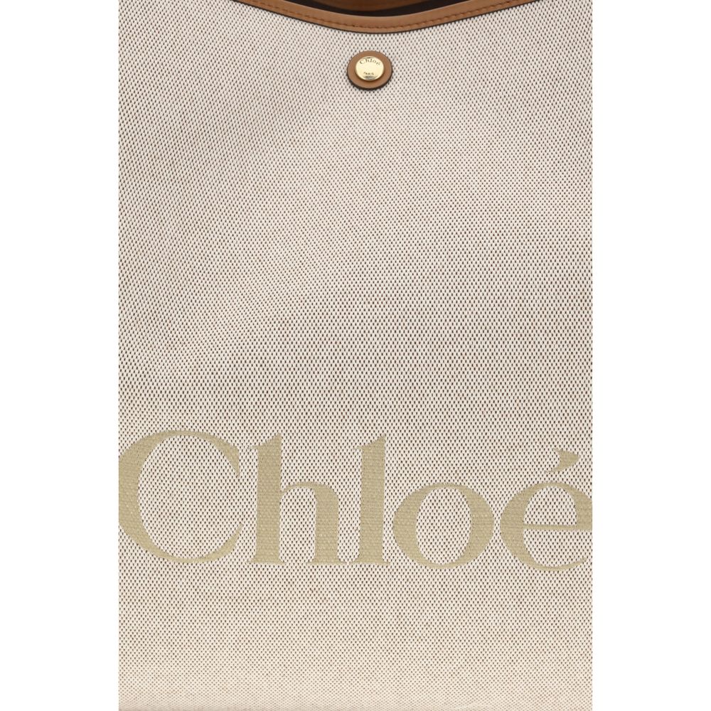 Chloé Beige Katoenen Schoudertas