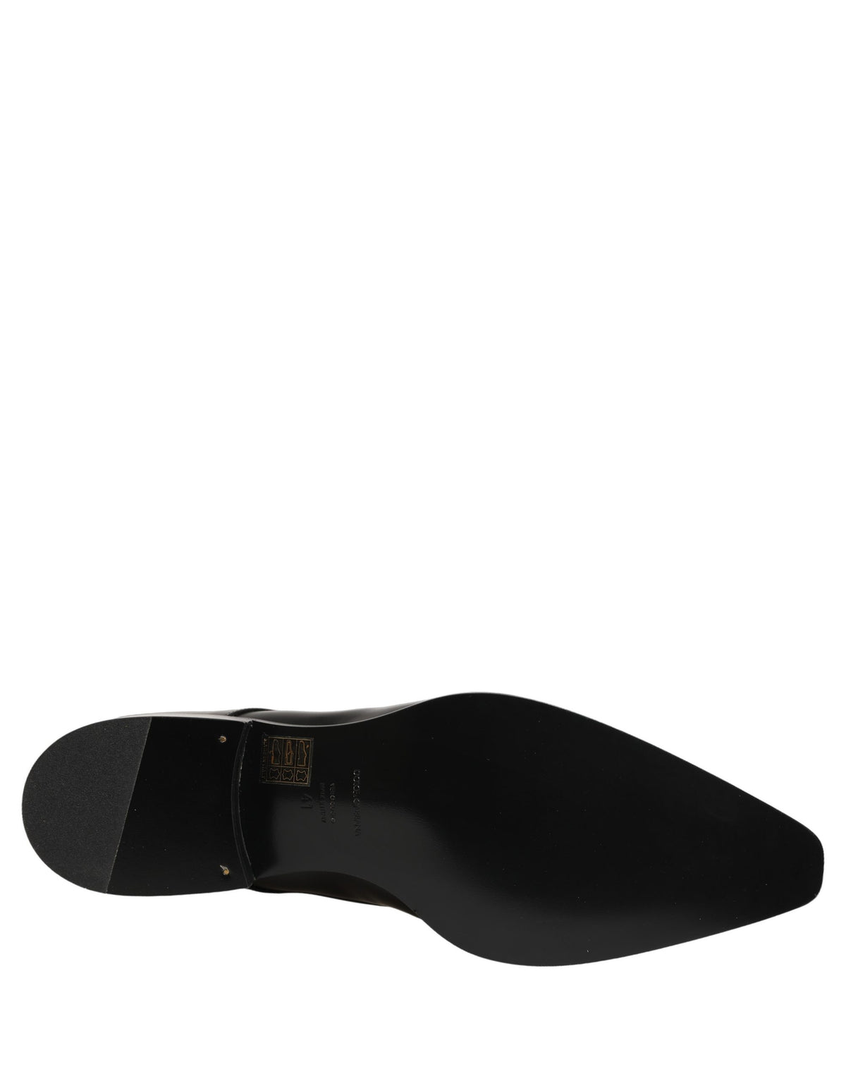 Dolce & Gabbana Zwarte Leren Veterschoenen Derby Geklede Schoenen