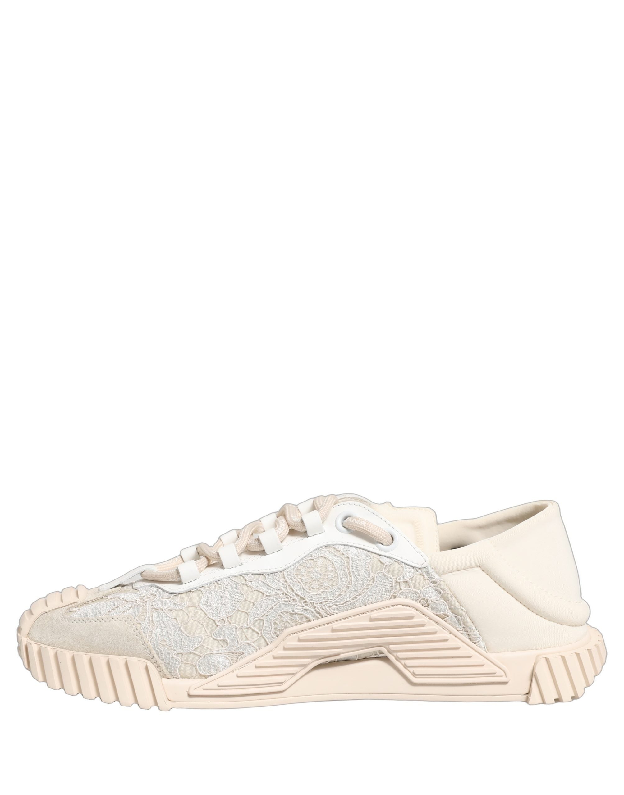 Dolce & Gabbana Witte Kanten NS1 Lage Sneaker Sportschoenen
