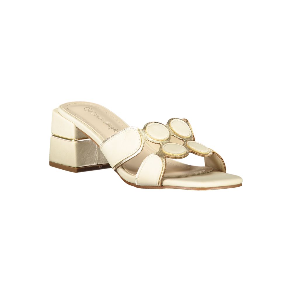 Laura Biagiotti Beige Polyurethaan Dames Sandaal