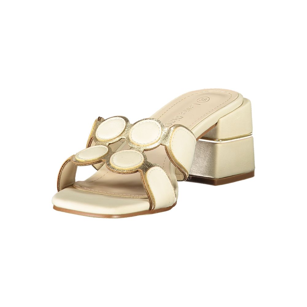 Laura Biagiotti Beige Polyurethaan Dames Sandaal