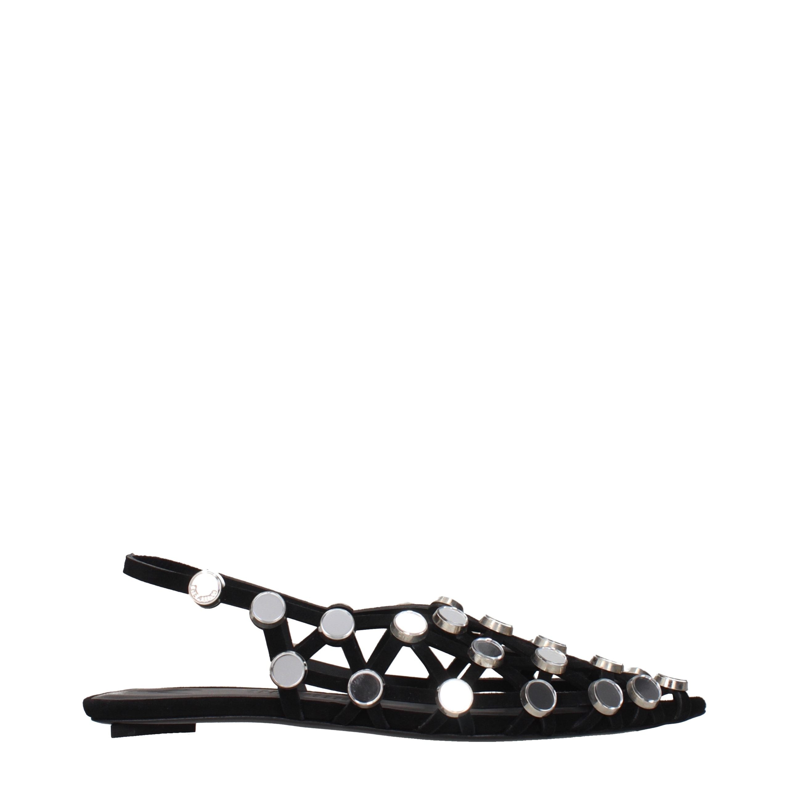 Les Ballerines en Cuir Noir The Attico