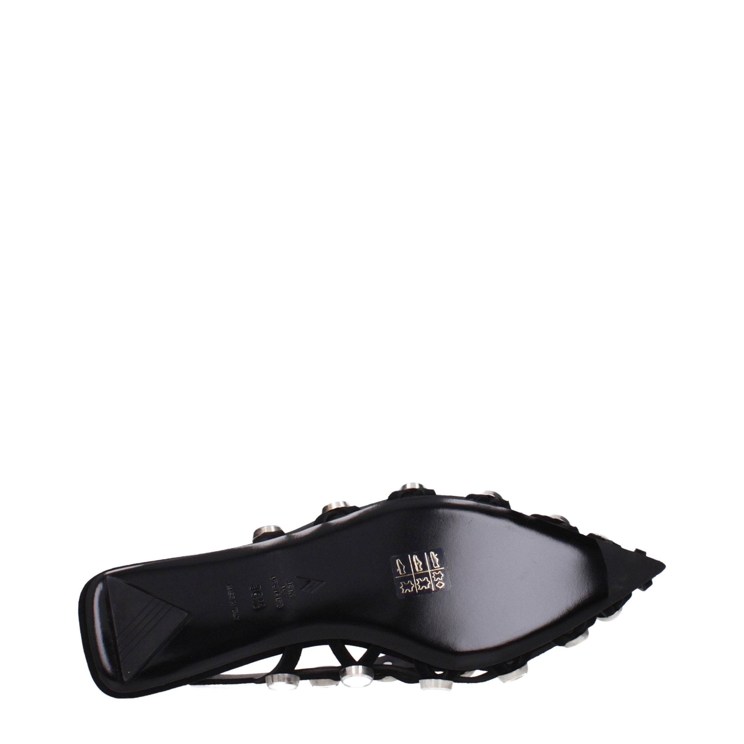 Les Ballerines en Cuir Noir The Attico