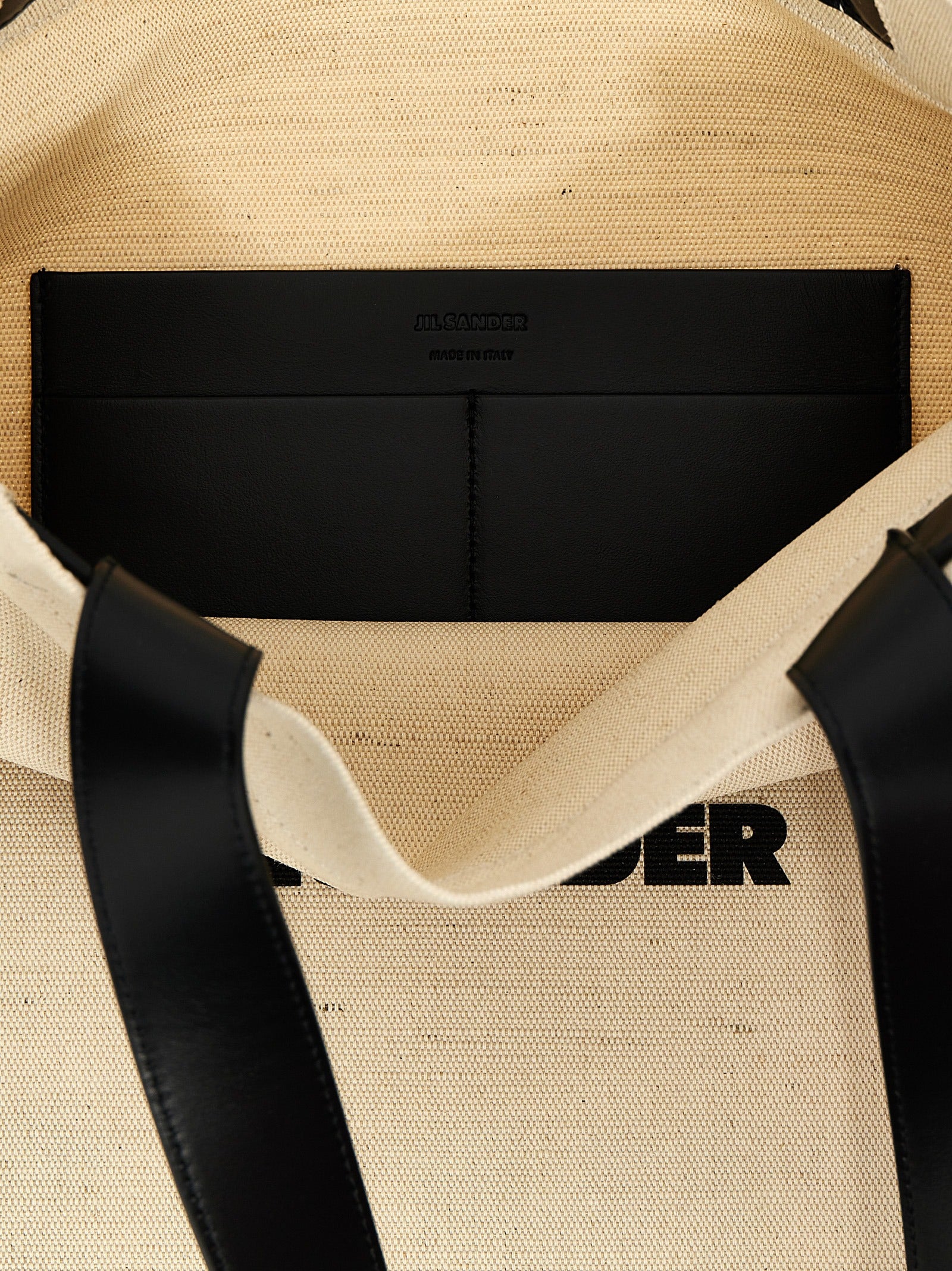 Jil Sander Bicolore Jute Draagtas