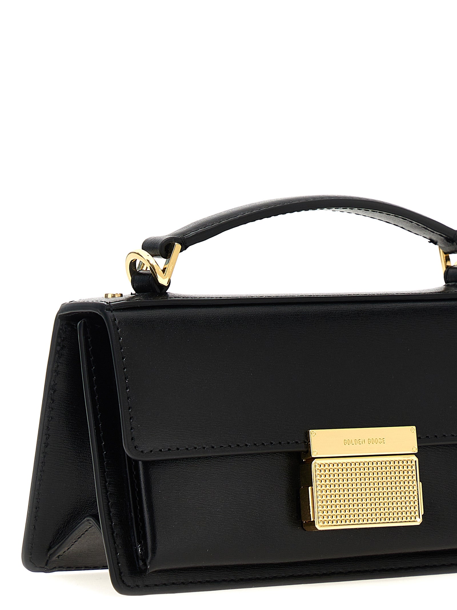 Golden Goose Sac à main en cuir de vachette noir