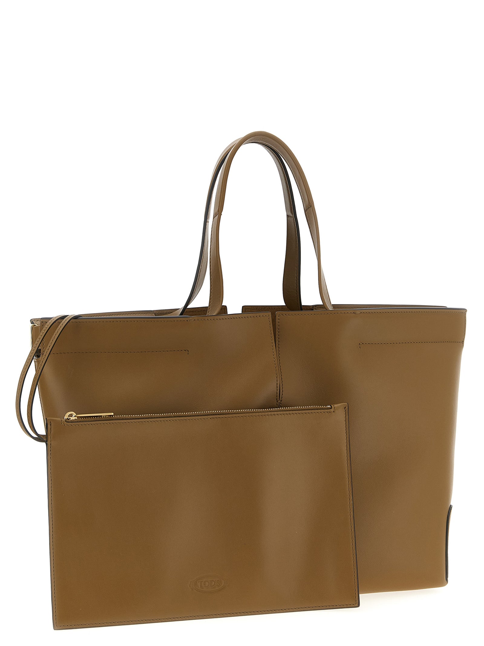 Tod's Tweekleurige Kalfsleren Handtas