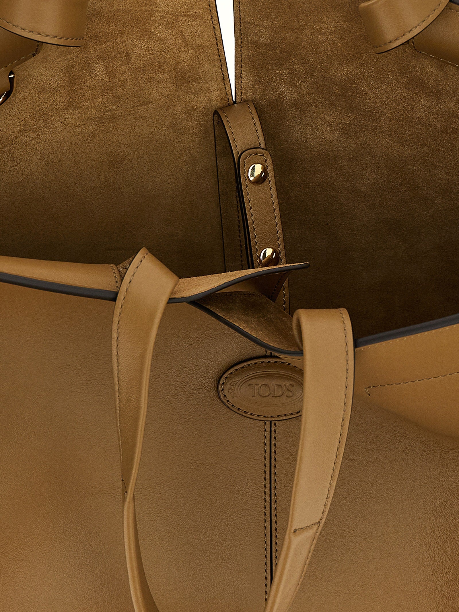 Tod's Tweekleurige Kalfsleren Handtas