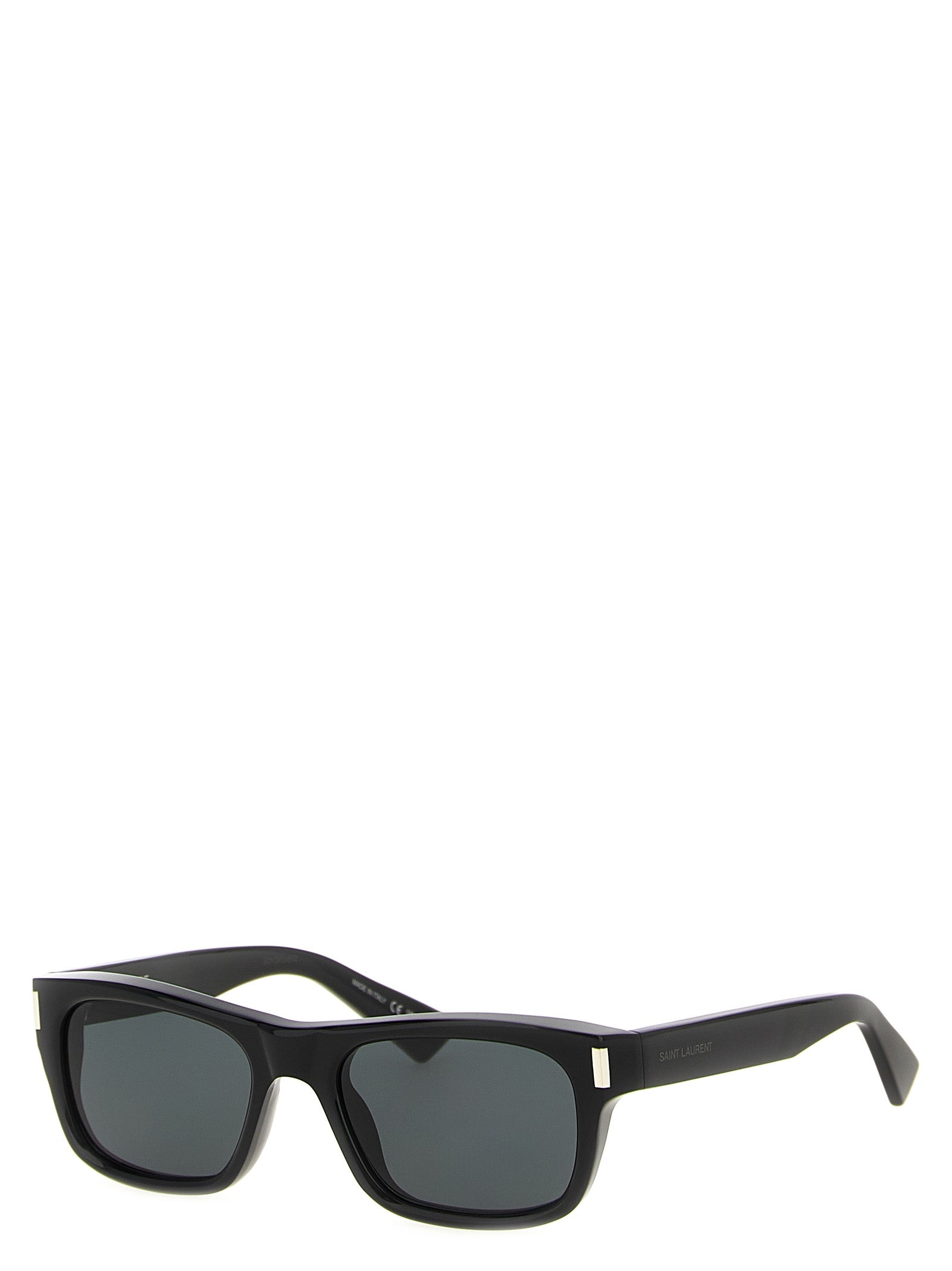 Saint Laurent Zwarte Acetaat Zonnebril