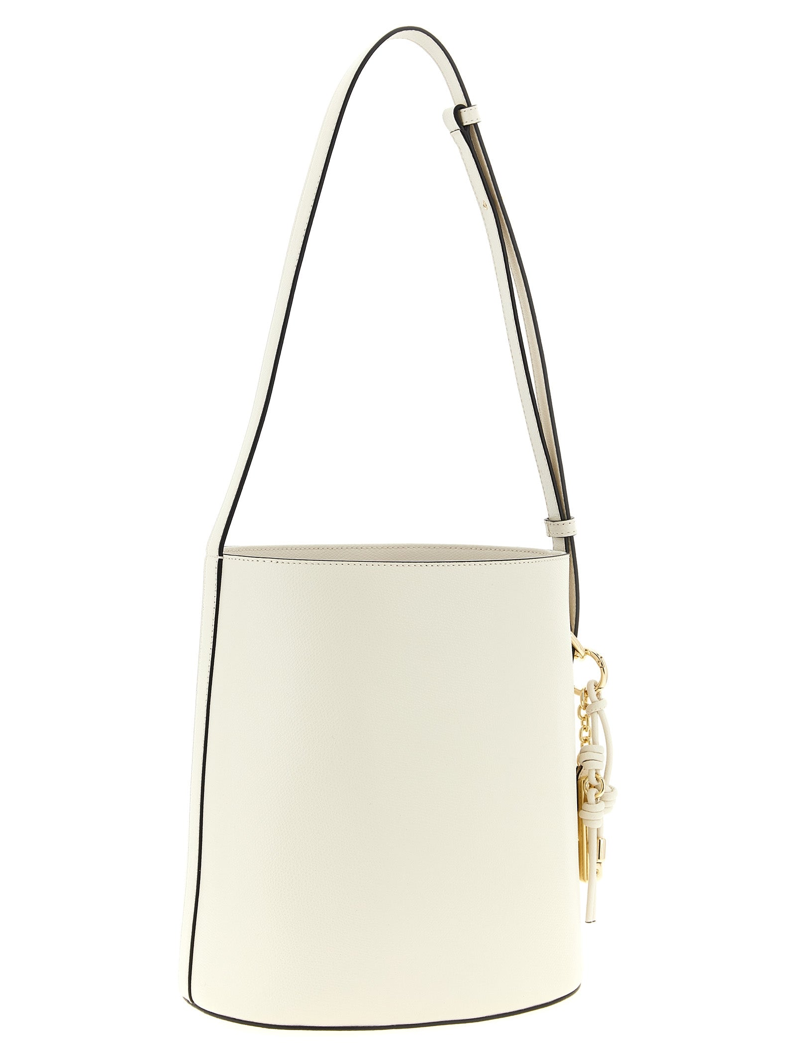 Sac bandoulière en cuir de veau blanc Furla