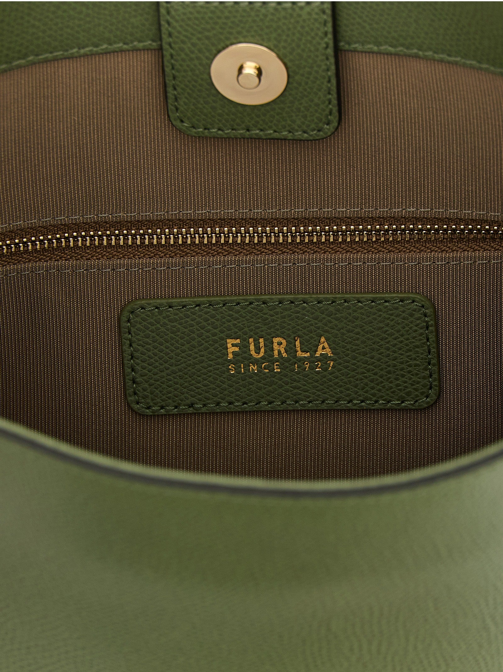 Furla Schoudertas van Kalfsleer in Tweekleurig Design