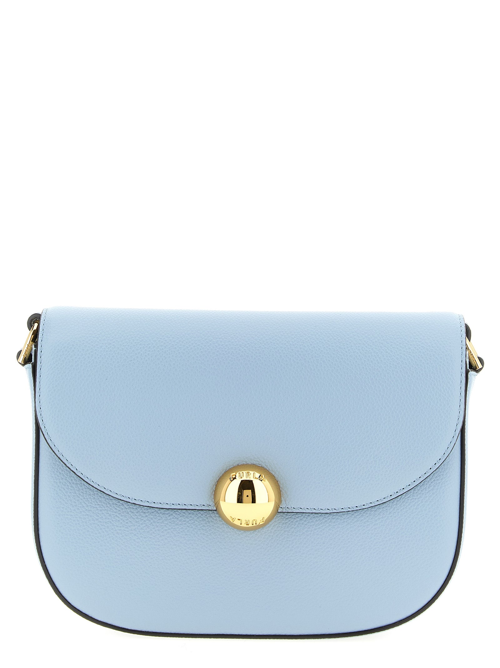 Sac bandoulière Furla en cuir de veau bleu