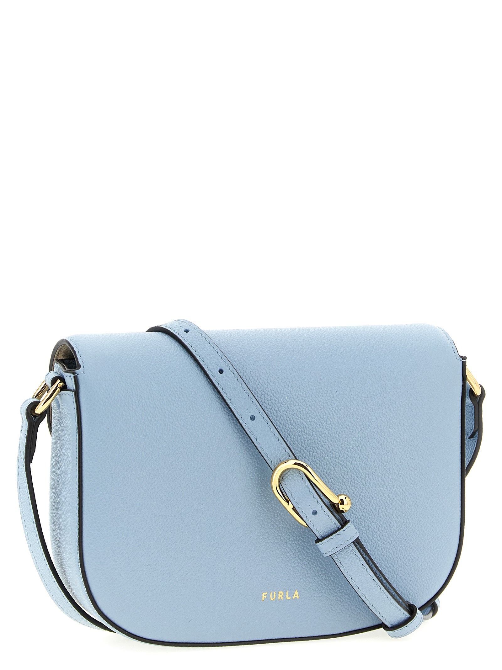 Sac bandoulière Furla en cuir de veau bleu
