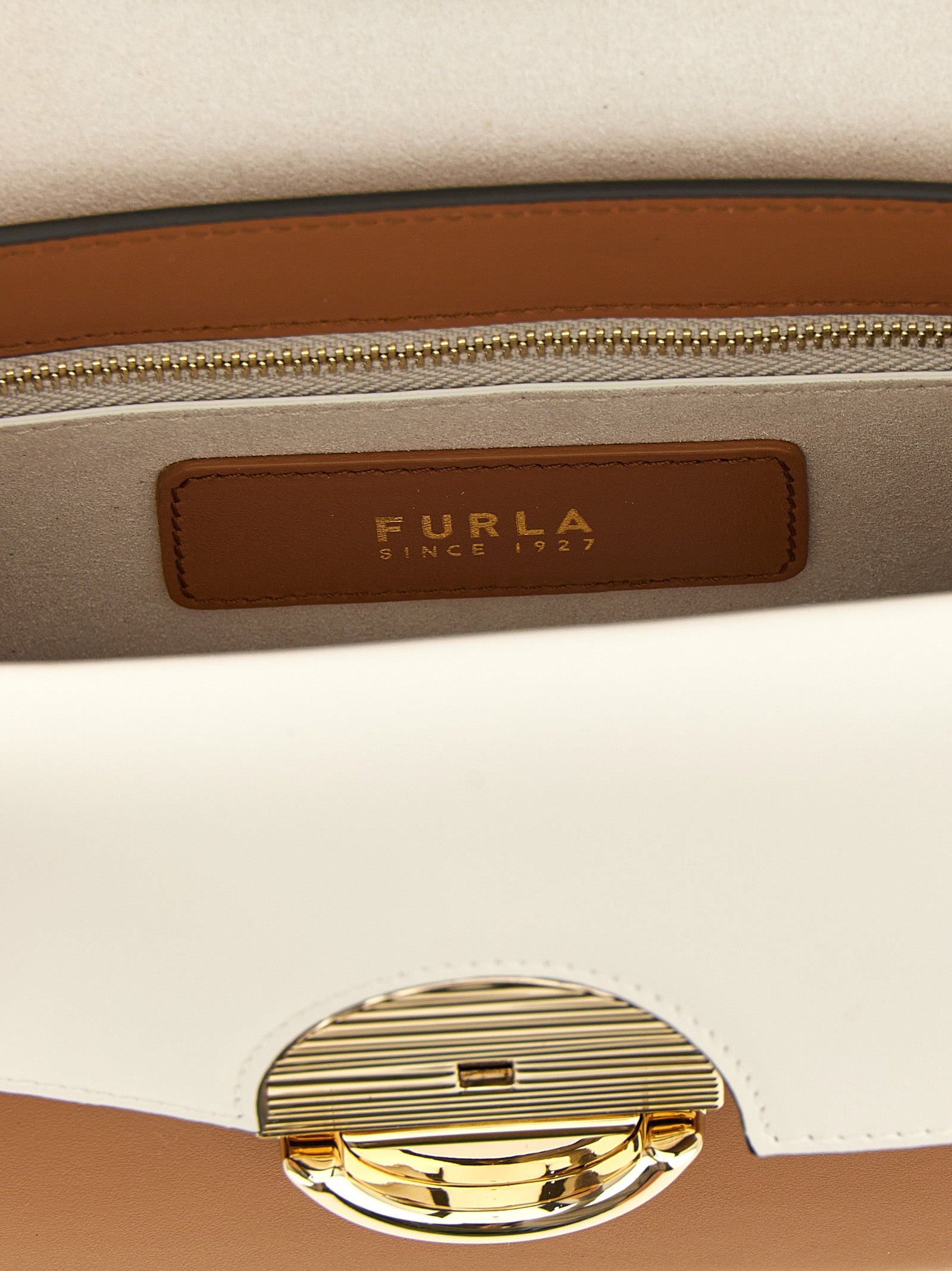 Furla Veelkleurige Crossbodytas van Lamsleer