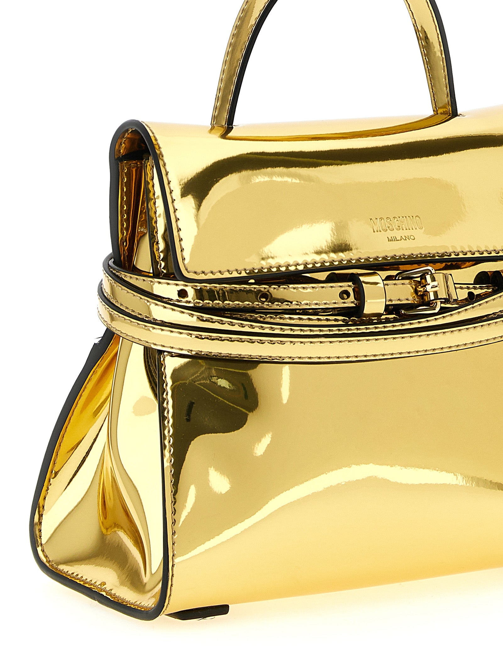 Moschino Gouden Polyethyleen Handtas