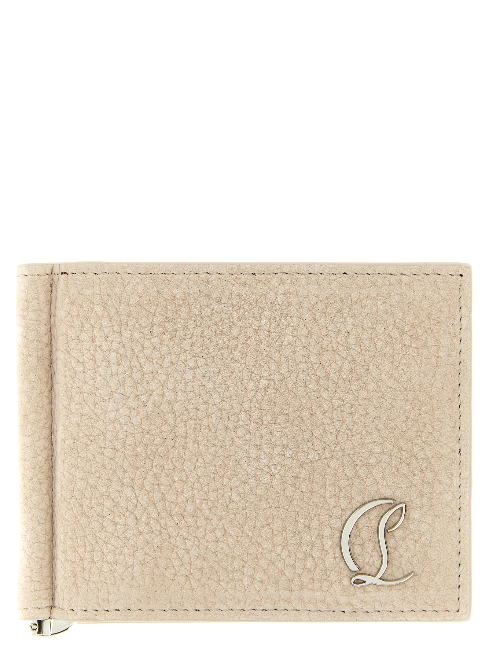 Christian Louboutin Portemonnee van Beige Kalfsleer