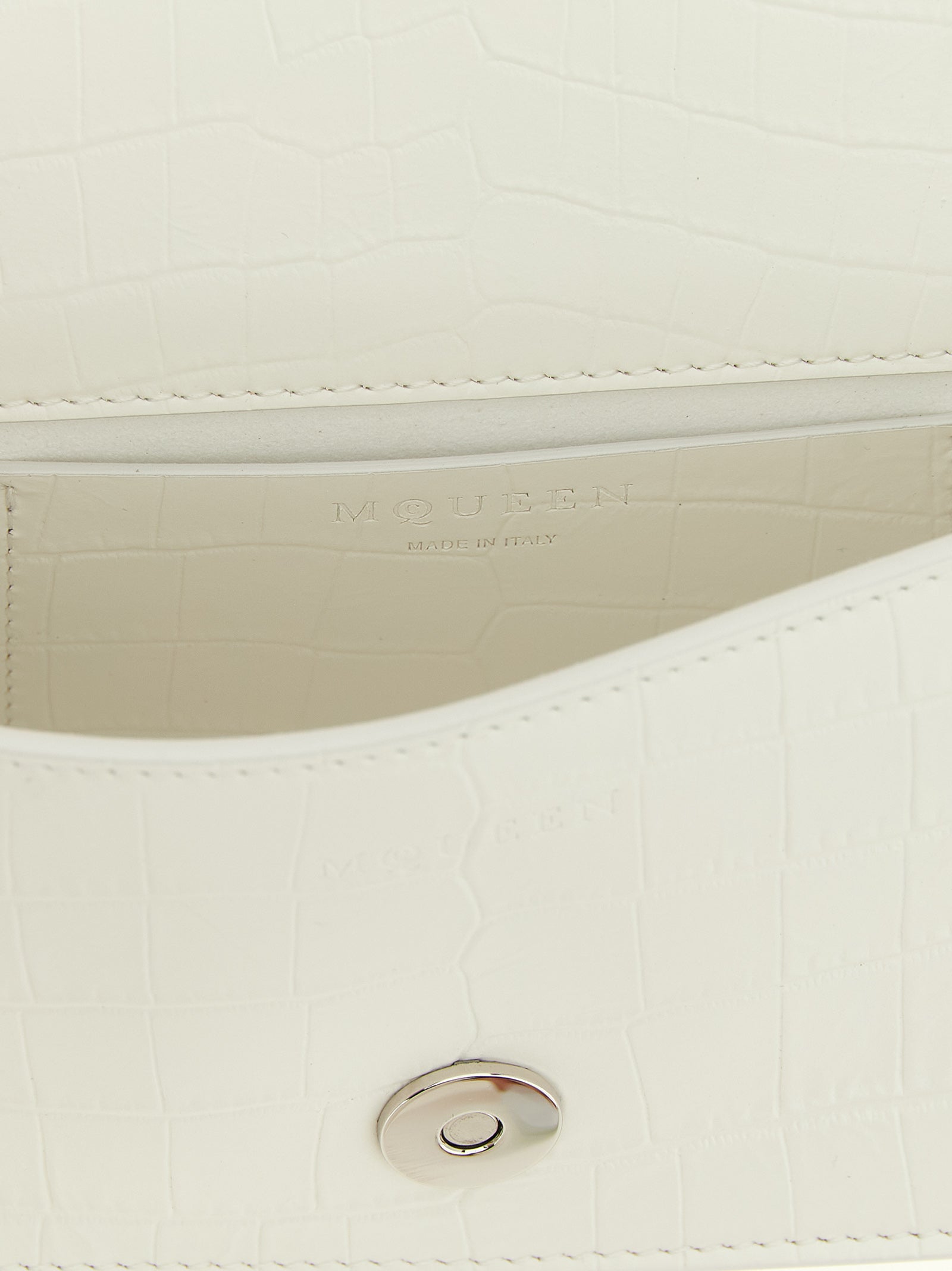 Alexander McQueen Schoudertas van wit kalfsleer
