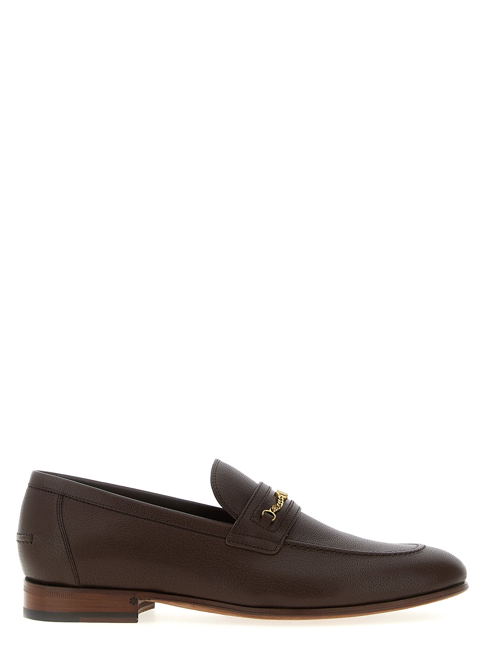 Valentino Garavani Bruine Loafers van Geitenleer
