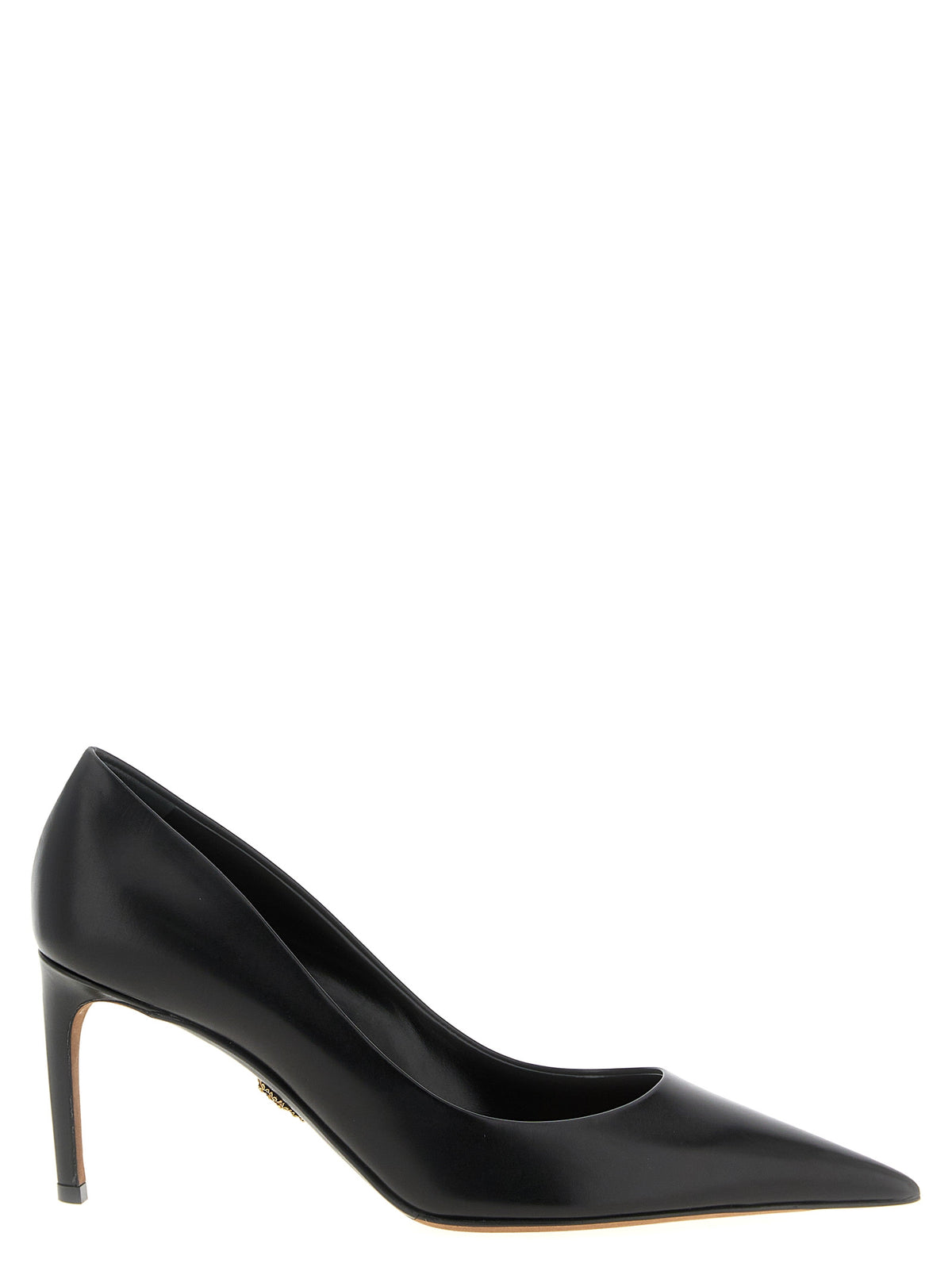 Zwarte Kalfsleren Pumps met Hoge Hak van Dolce & Gabbana