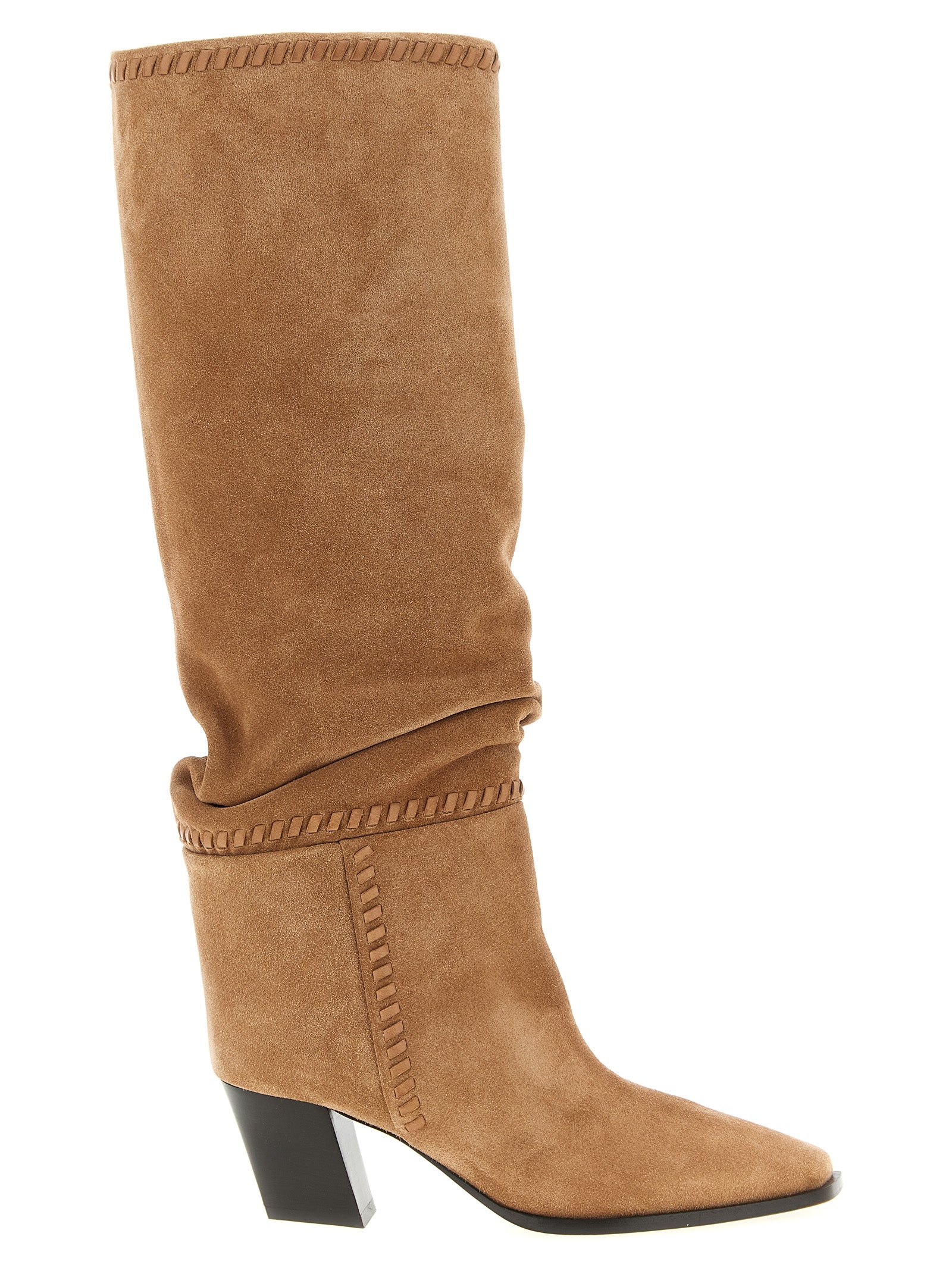 Jimmy Choo Beige Cuir Over The Knee